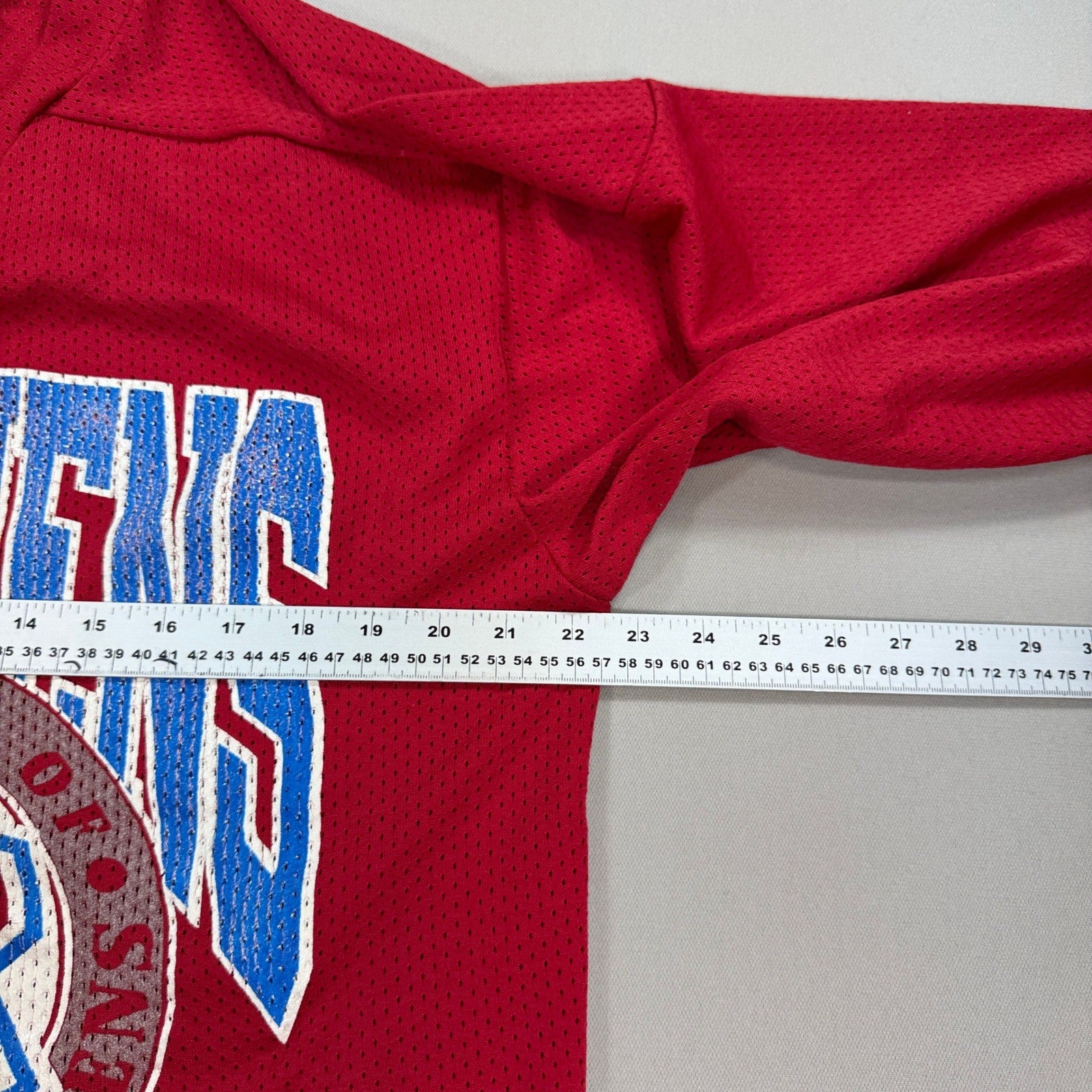 Vintage 90s Montreal Canadiens Athletic Ravens Hockey Jersey mens Medium Red