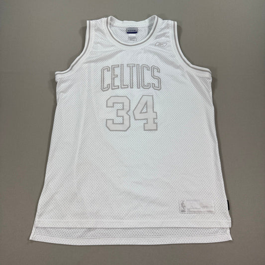 Vintage Paul Pierce NBA Boston Celtics #34 Reebok Jersey XL Off White