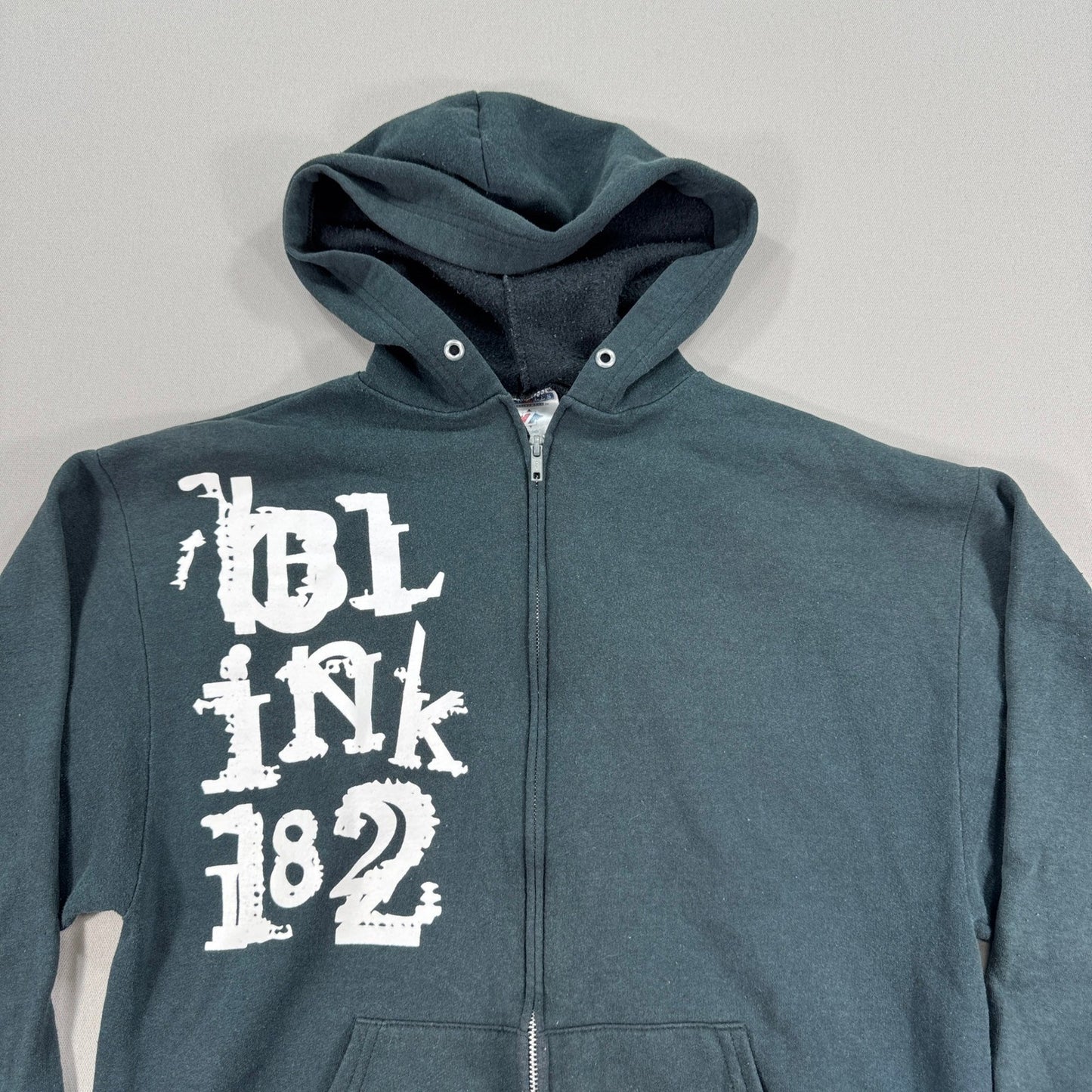 Rare Vintage Y2K BLINK 182 Tour Full Zip Sweatshirt Hoodie Jacket Size Medium