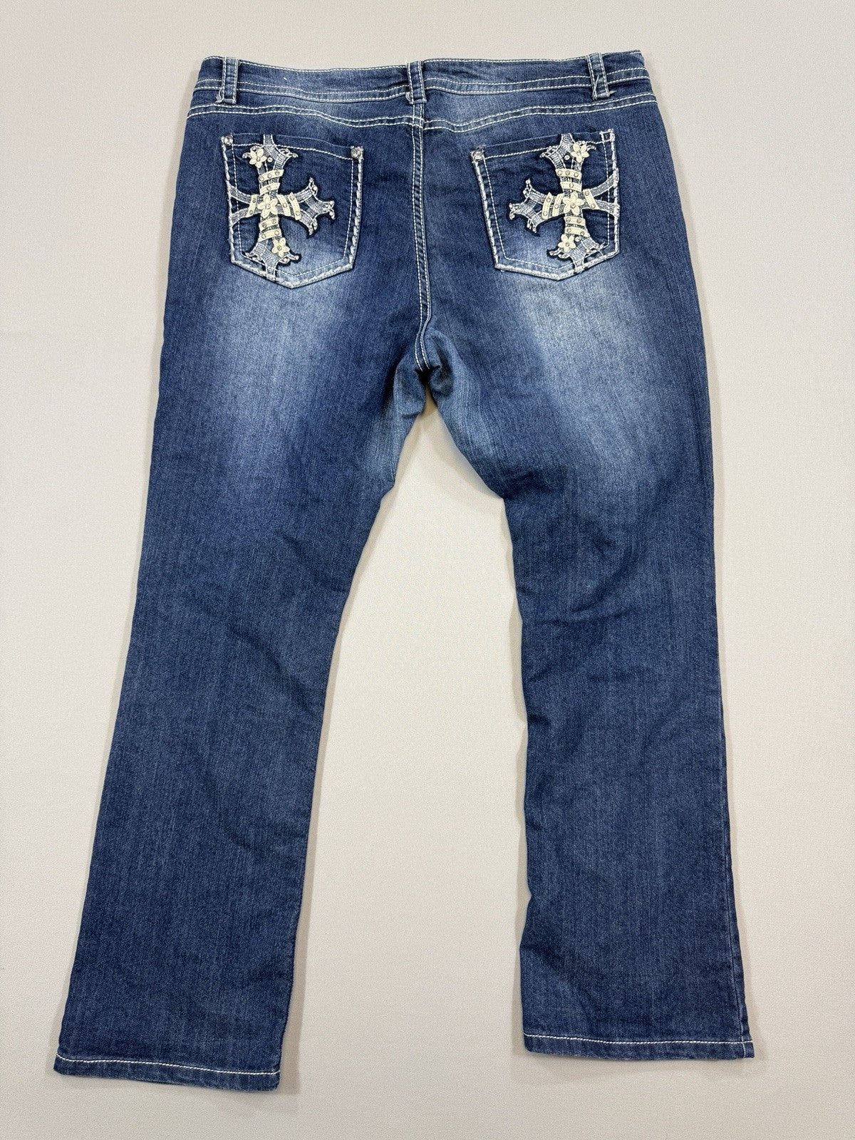 Suko Jeans Bootcut Womens Size 10 Blue Denim Pants Straight Leg Relaxed Fit