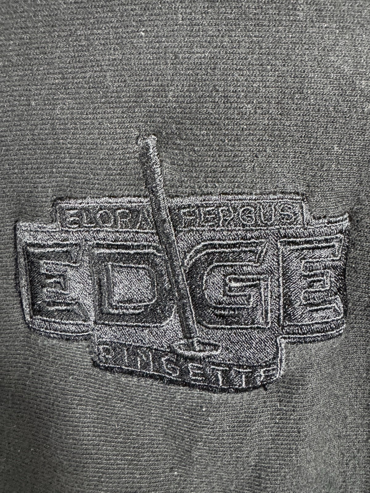 Vintage Champion Reverse Weave Black Hoodie Sweater Embroidered Mens Medium