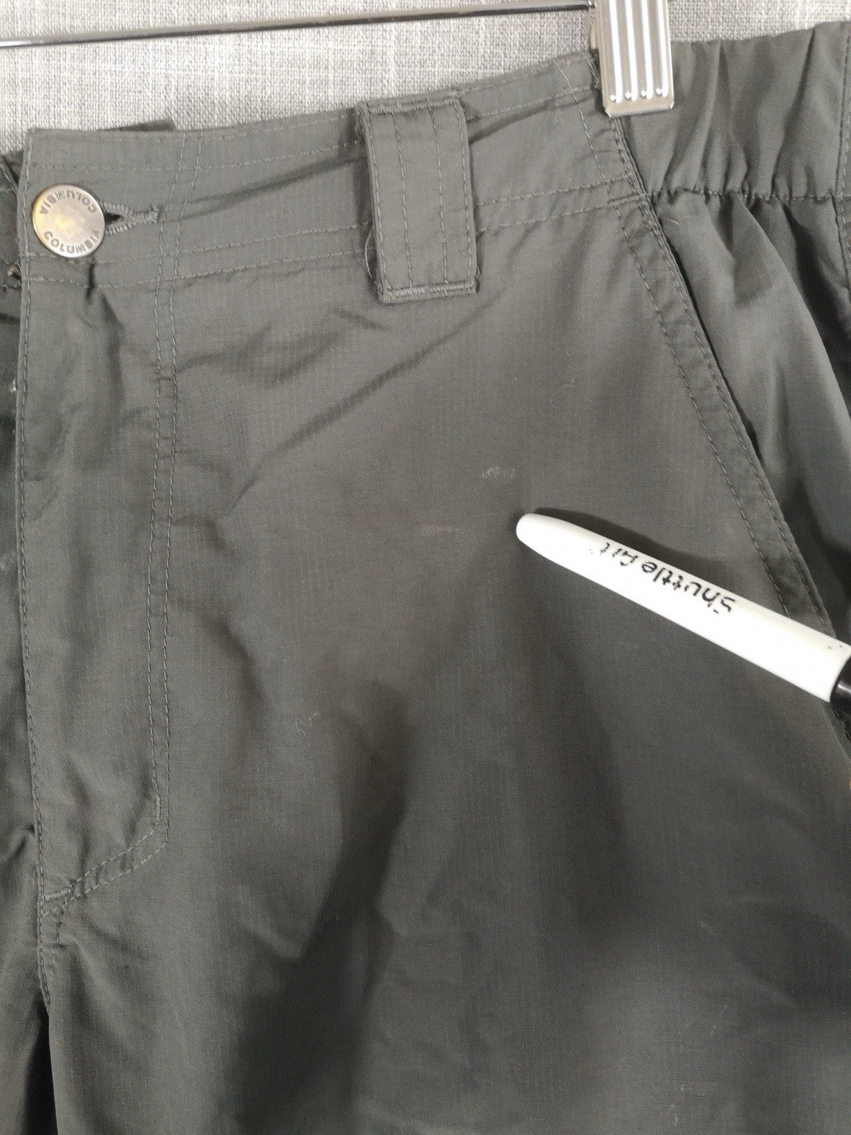 Columbia Sportswear Cargo Pants Performance Flex Gray Straight Mens 32x34