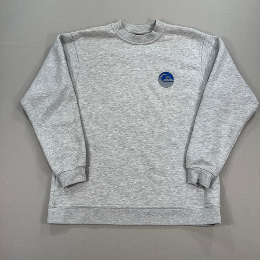 Vintage Quiksilver Sweatshirt Mens Large Gray Pullover Crewneck Big Logo Graphic