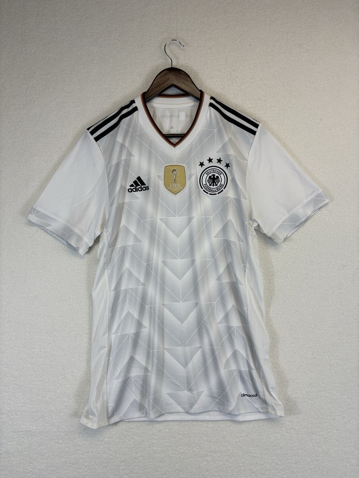 Adidas National Team Germany Home White Jersey Soccer Y2K FIFA Mens Medium