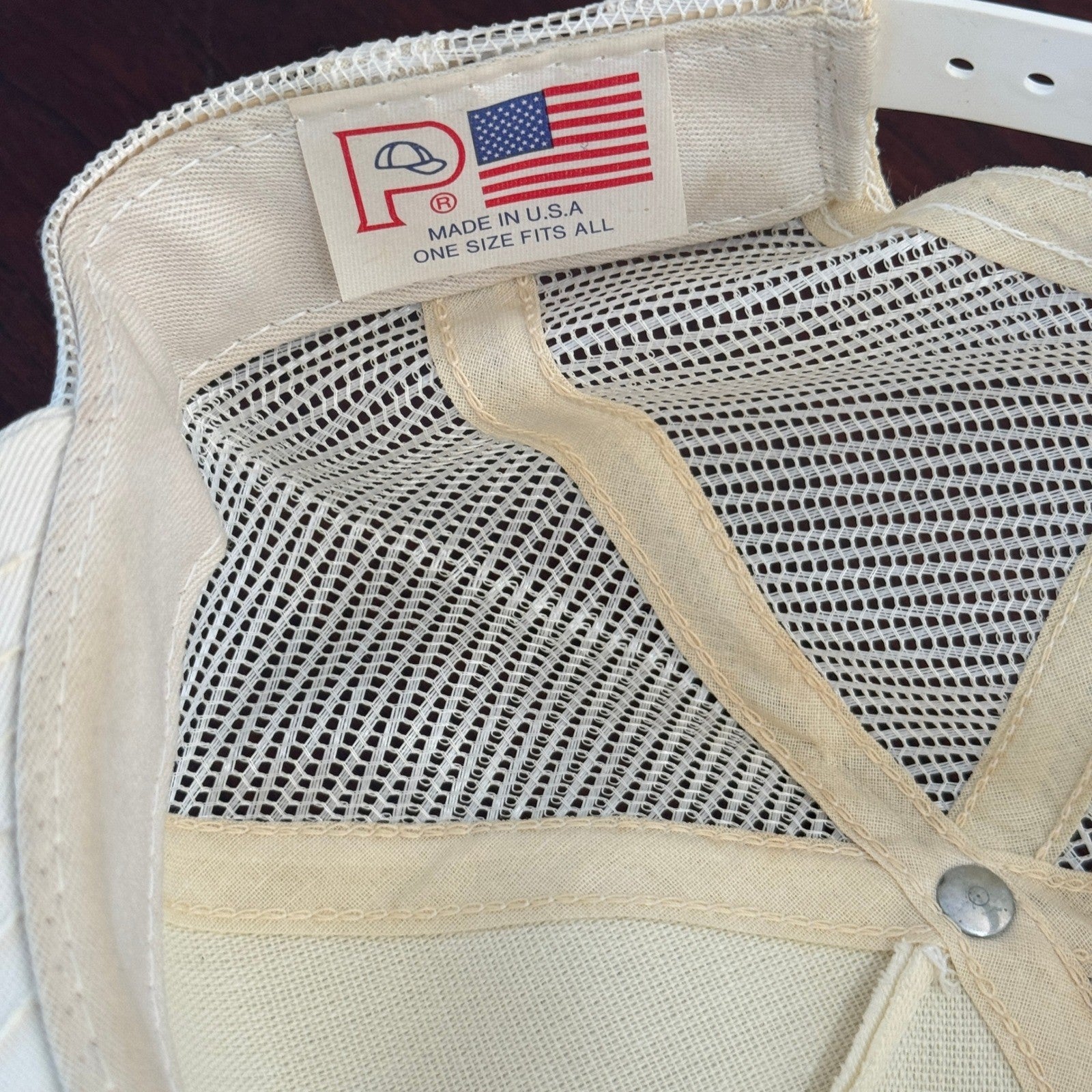 Vintage Walmart Always Fresh Mesh Distressed Grunge Made In USA Embroidered