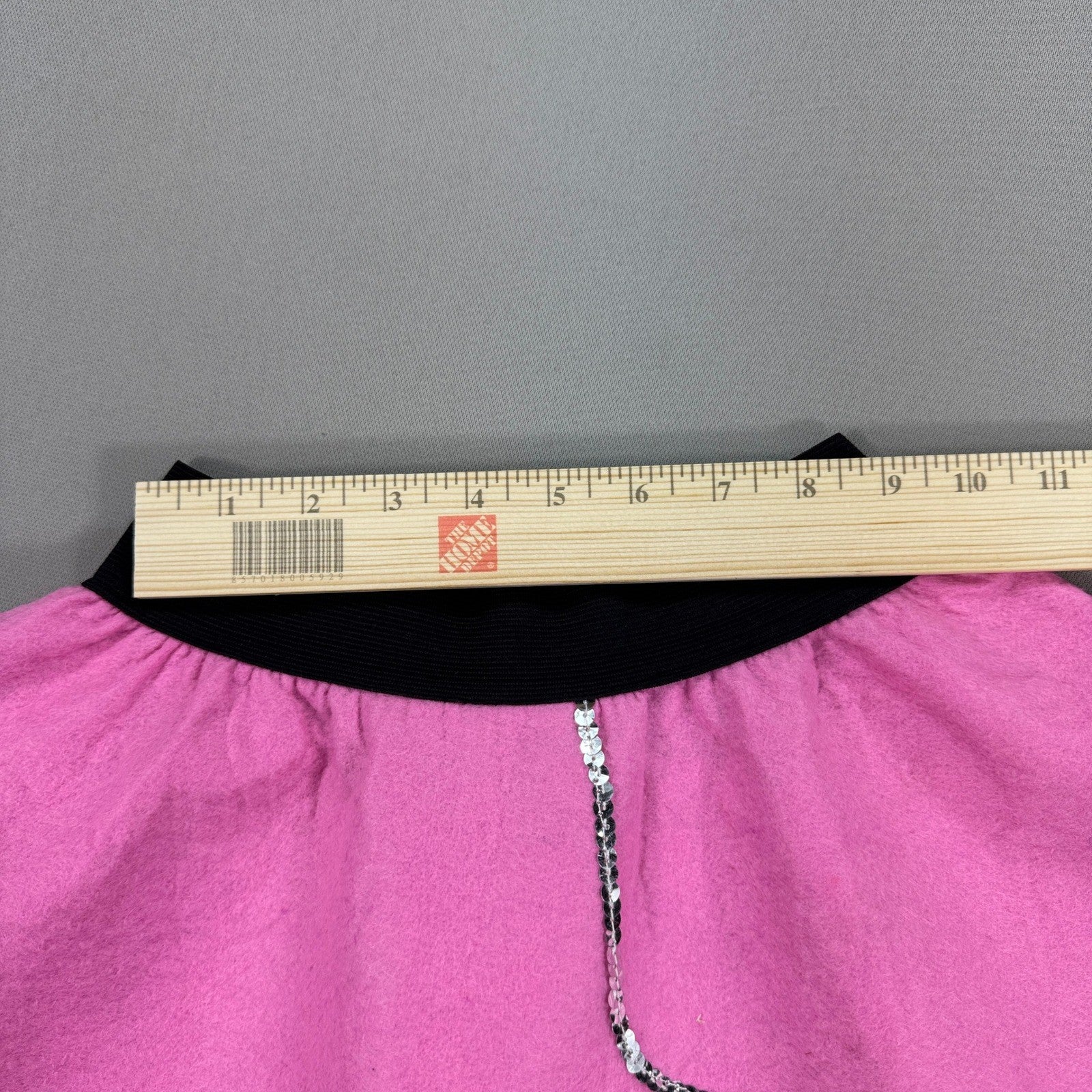 50s Poodle Skirt Girl's Large in Pink with Elastic Waist Made In USA