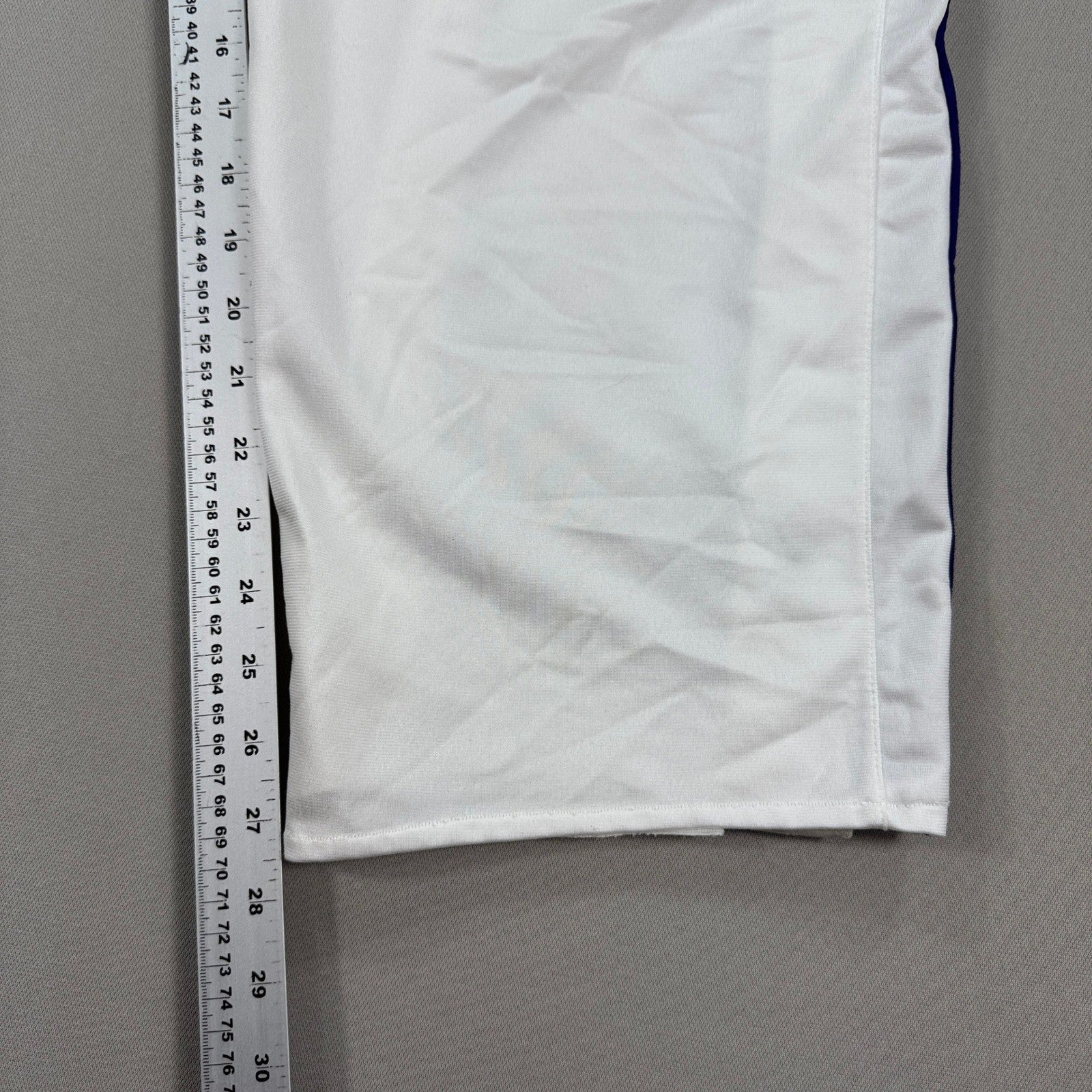 Vintage Adidas Track Pants mens XL White Three Stripe Side Snap Wide Leg Y2K