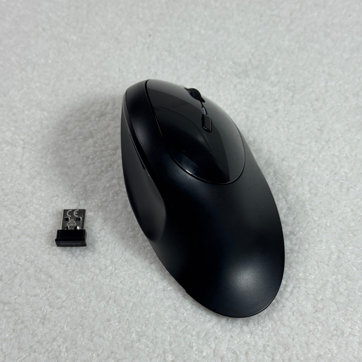 Kensington Pro Fit Ergo Vertical Wireless Mouse with USB Receiver Black