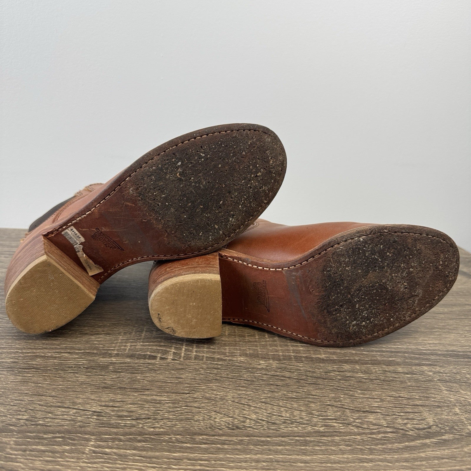 Red Wing Harriet Boots Womens 7.5B Pecan Boundary Brown Leather Heeled Ankle