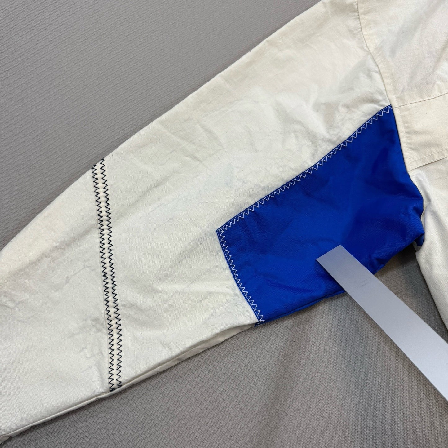 Vintage 90s Tommy Hilfiger Sailing Gear Jacket mens XL White Full Zip Hoodie