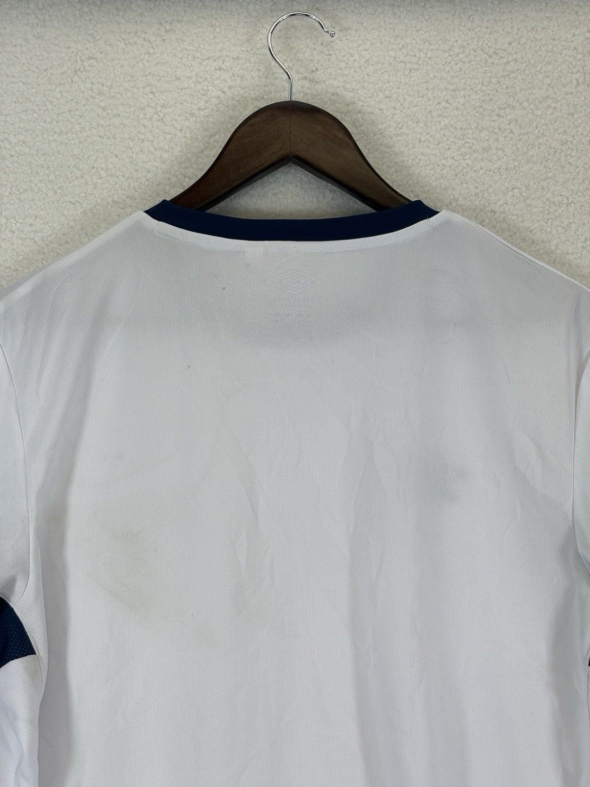 England Football Jersey 2009/10 Home Umbro White Embroidered Mens M