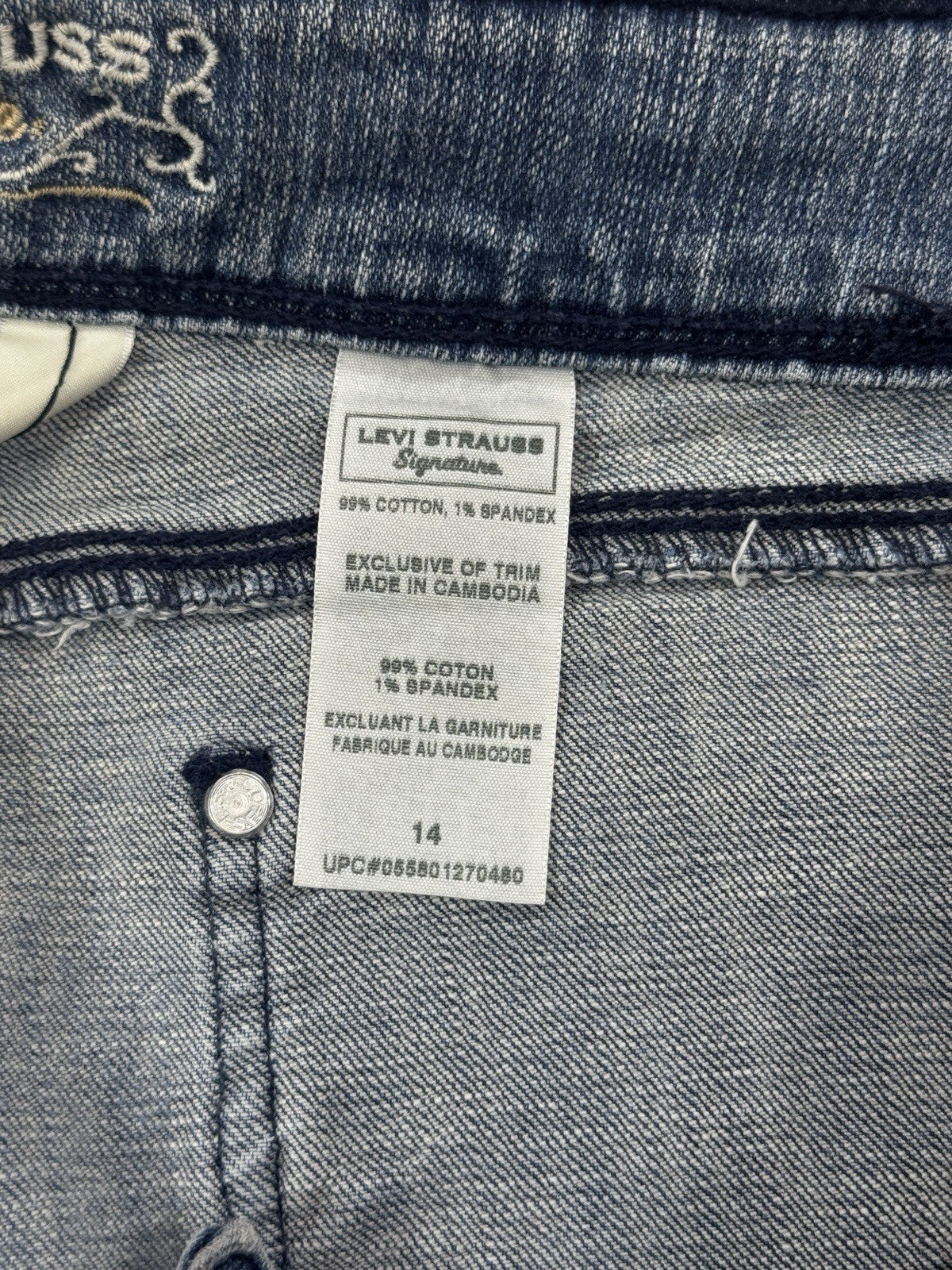 Levi's Signature Bootcut Jeans Womens Size 14 Blue Denim Medium Wash Low Rise