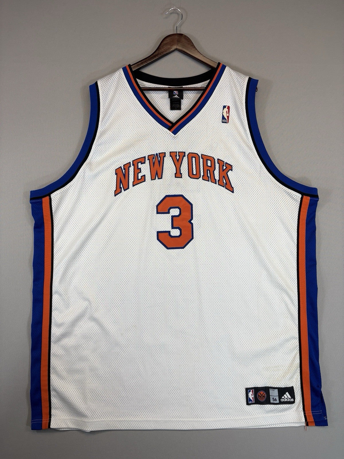Vintage Adidas New York Knicks Stephon Marbury #3 jersey Reebok sz 56 Basketball