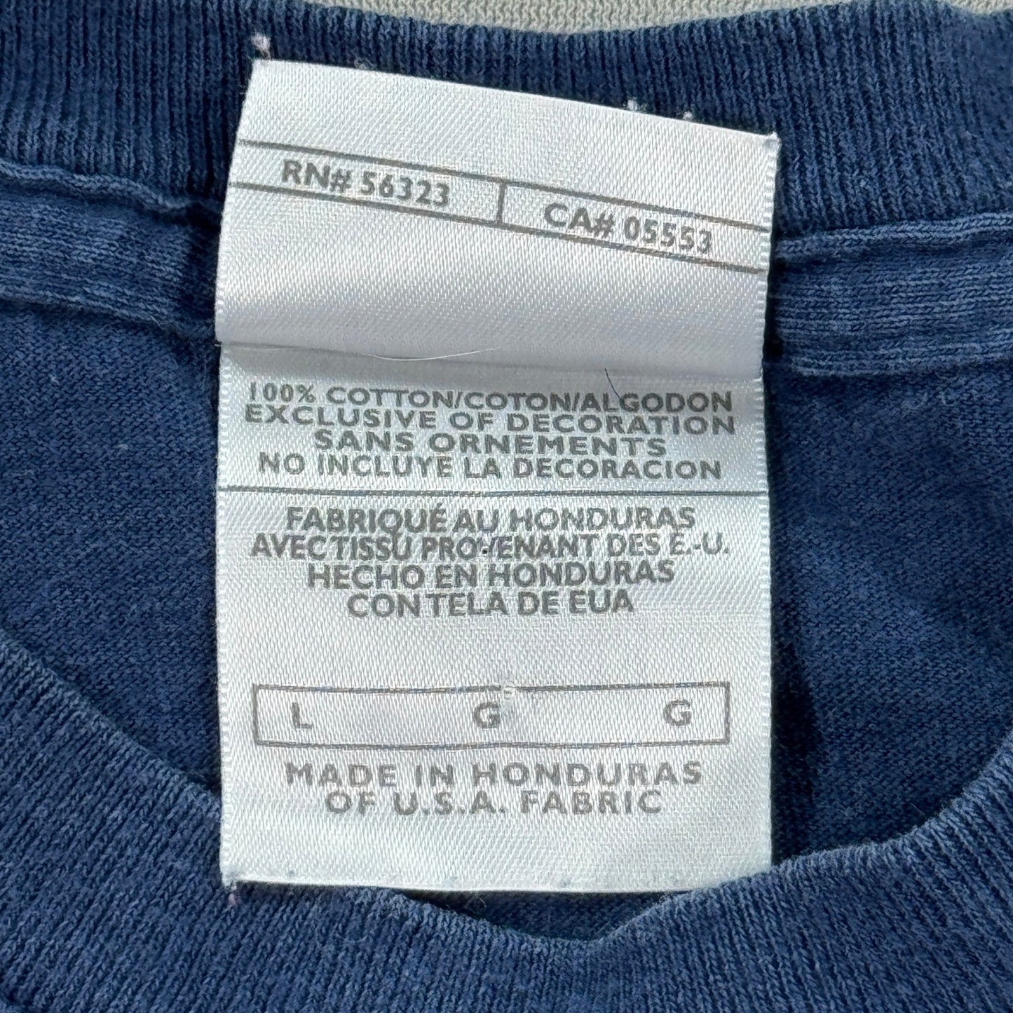 Vintage Nike T-Shirt mens Large Blue Swoosh Logo Graphic Print Crewneck Y2K