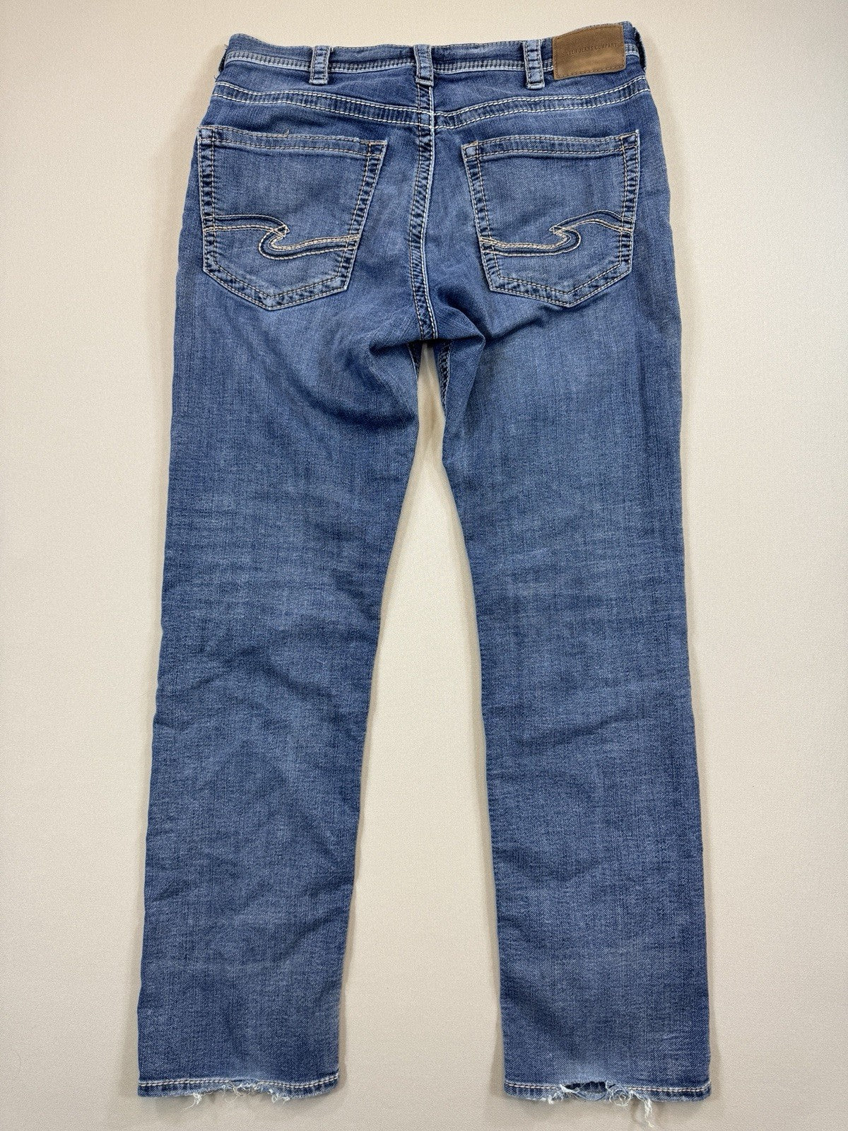 Silver Jeans Grayson Classic Fit Straight Leg mens 34x34 Blue Denim Mid Stretch