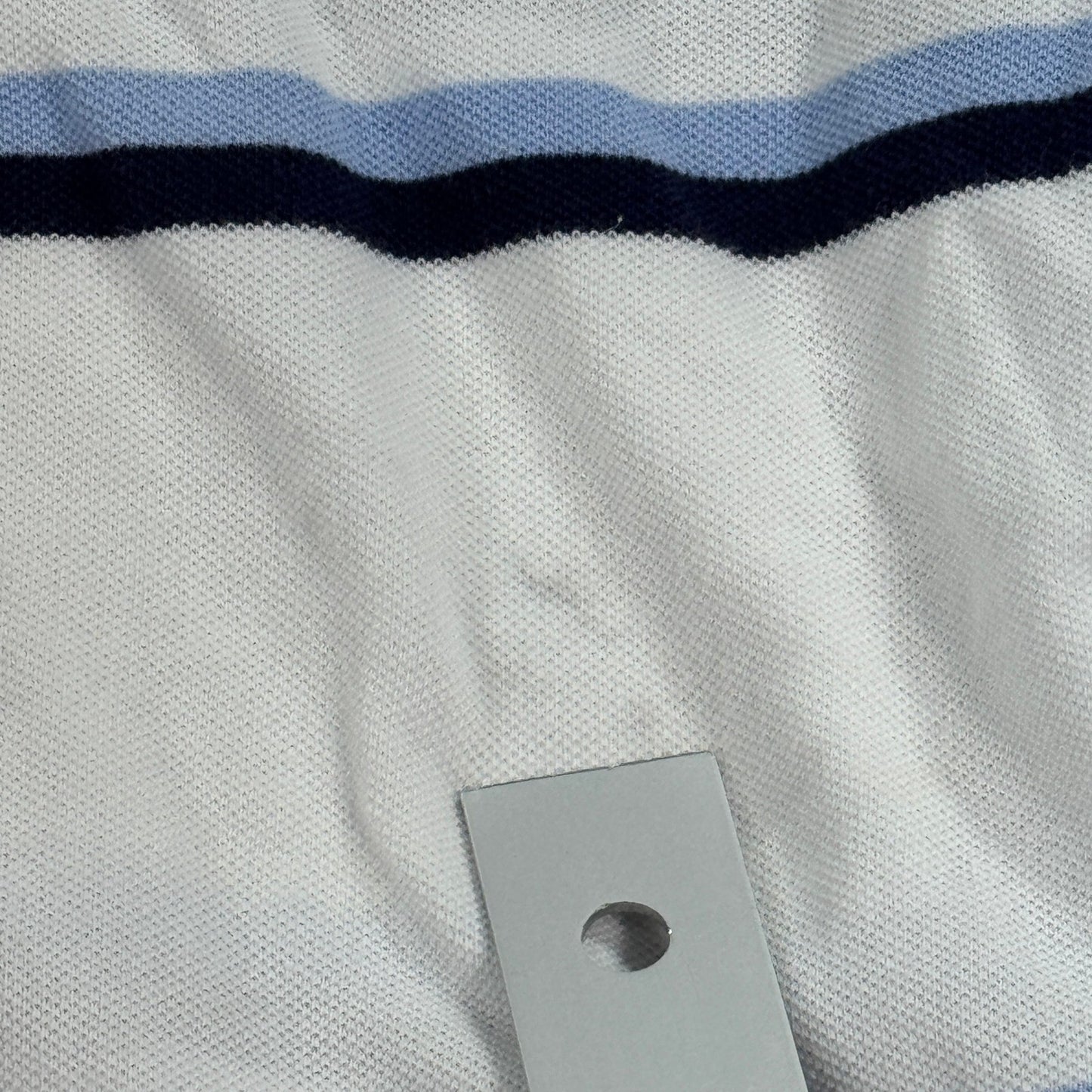 Polo Ralph Lauren Polo Shirt mens 3XLT Ivory Blue Striped Cotton Pony Classic