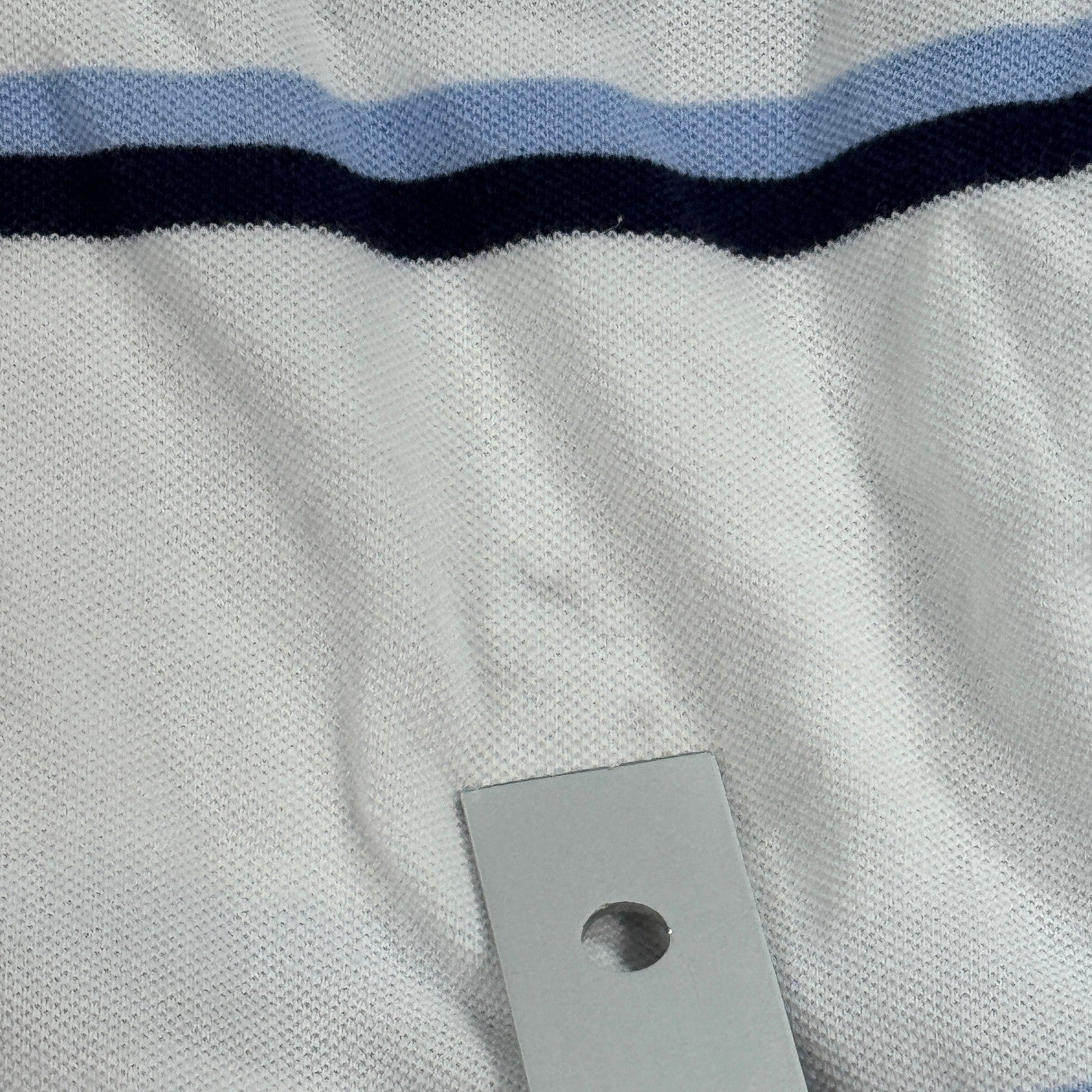 Polo Ralph Lauren Polo Shirt mens 3XLT Ivory Blue Striped Cotton Pony Classic