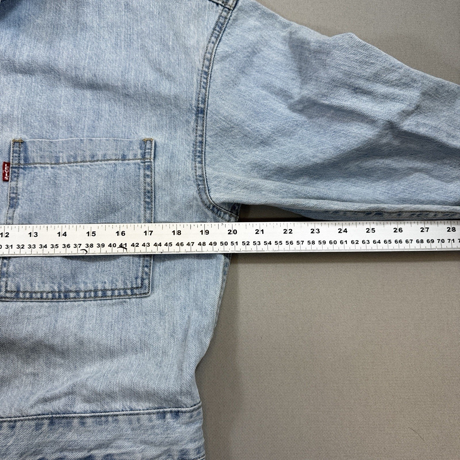 Levi's Iconic Jumpsuit Womens Small Light Wash Denim Coverall Utility Relaxed