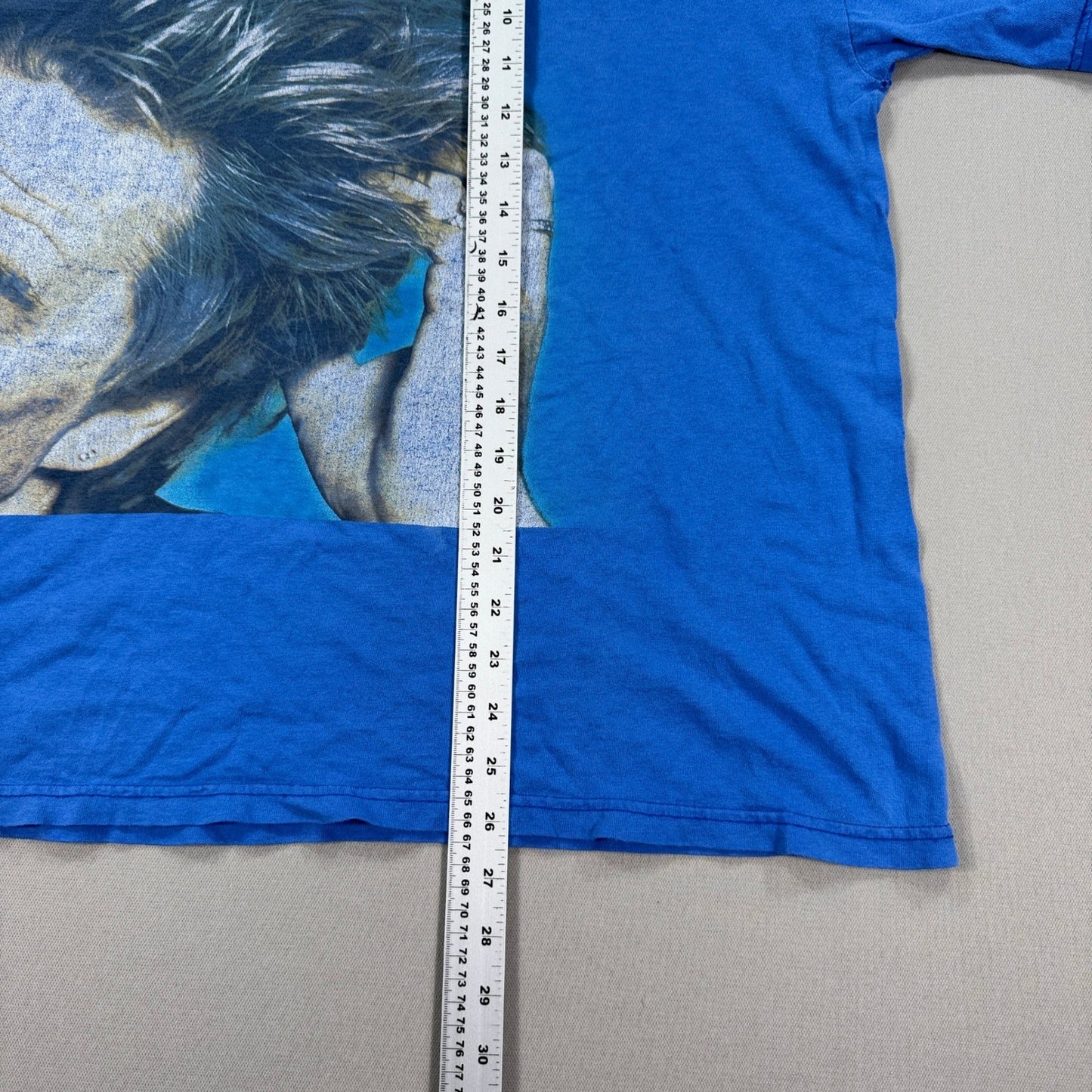 Vintage Rod Stewart Back to His Roots Music Concert T-Shirt mens XL Blue RARE