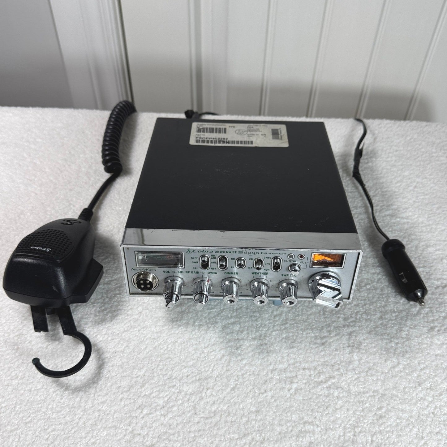 Cobra 29 WX NW ST SoundTracker CB Radio Weather Band Microphone Power Cord