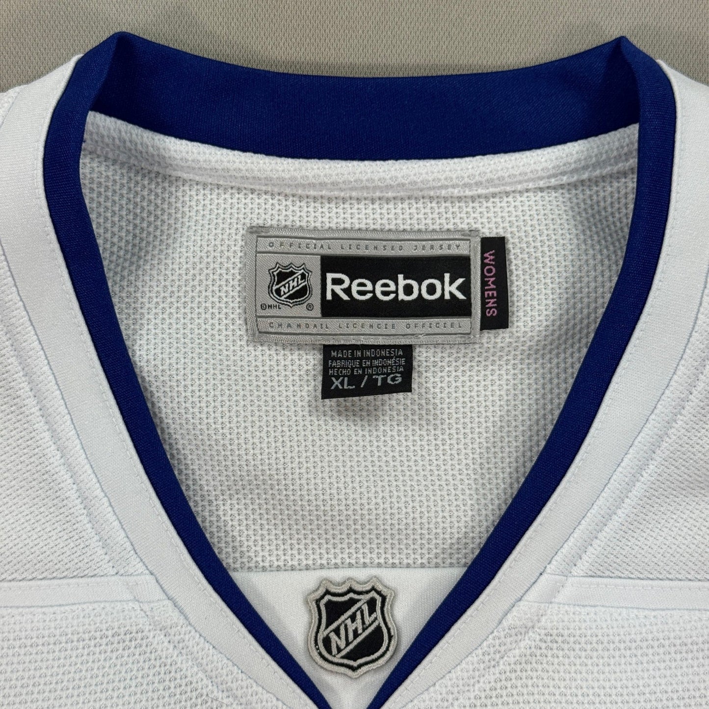 Reebok Vancouver Canucks Hockey Jersey Premier Women's XL White Blue Green