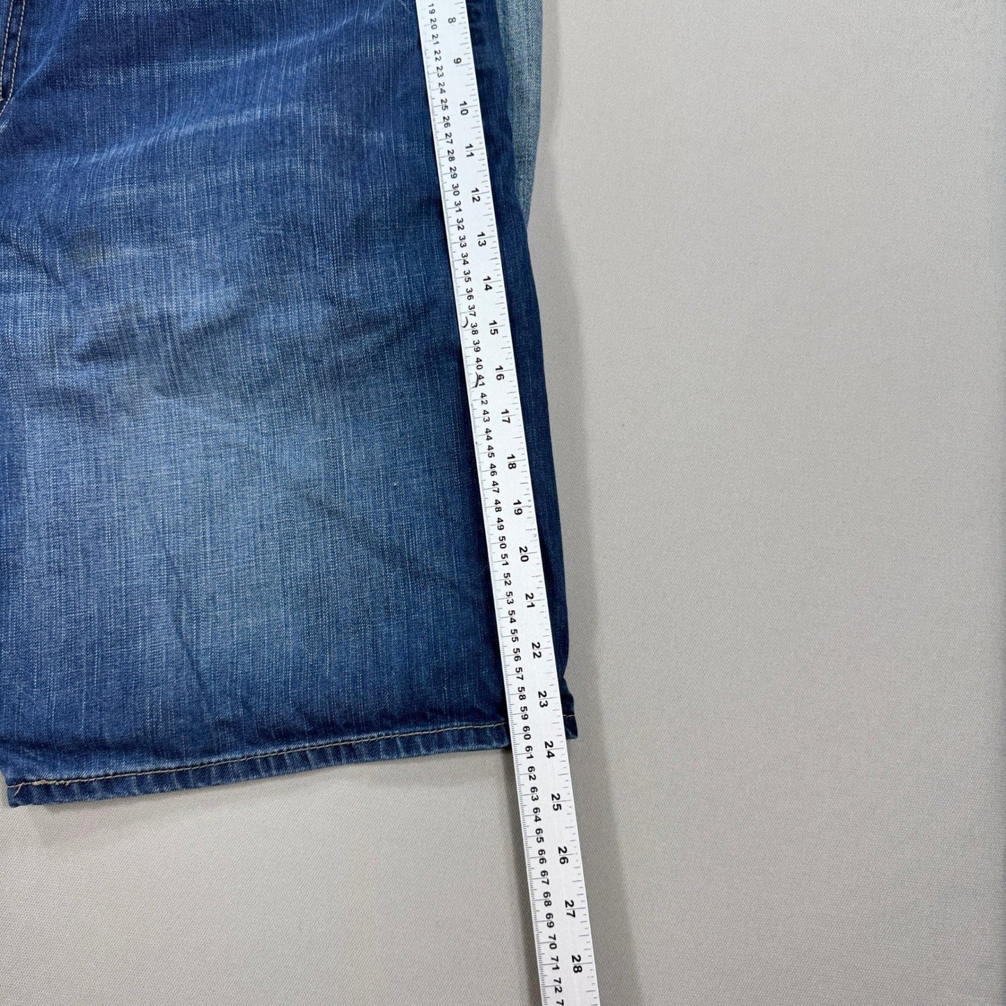 Levi's 569 Denim Shorts 2 Pcs mens W38 Blue Baggy Fit Distressed