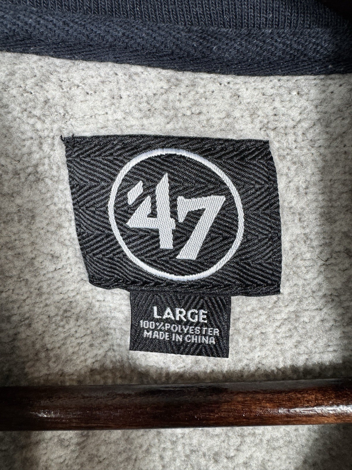 Chicago Cubs 1/4 Zip Sweater Long Sleeve Salt And Pepper Pattern 47 Size Large