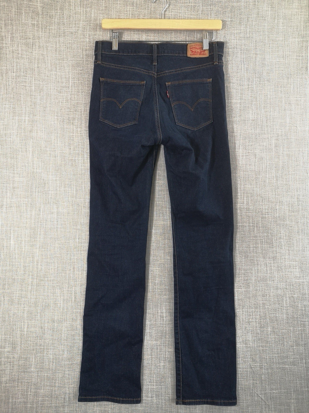 Levi Strauss Slimming Straight Dark Blue Jeans Mens 29x32