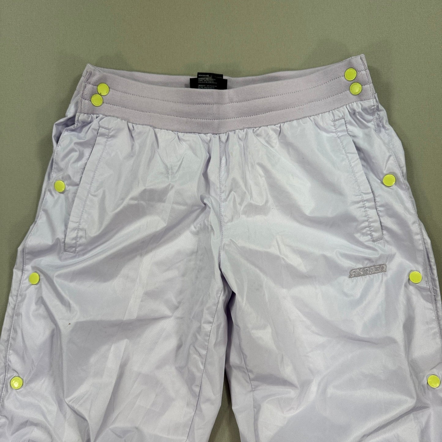 Vintage Starter Black Label Track Pants Side Snap Tear Away mens Small Purple