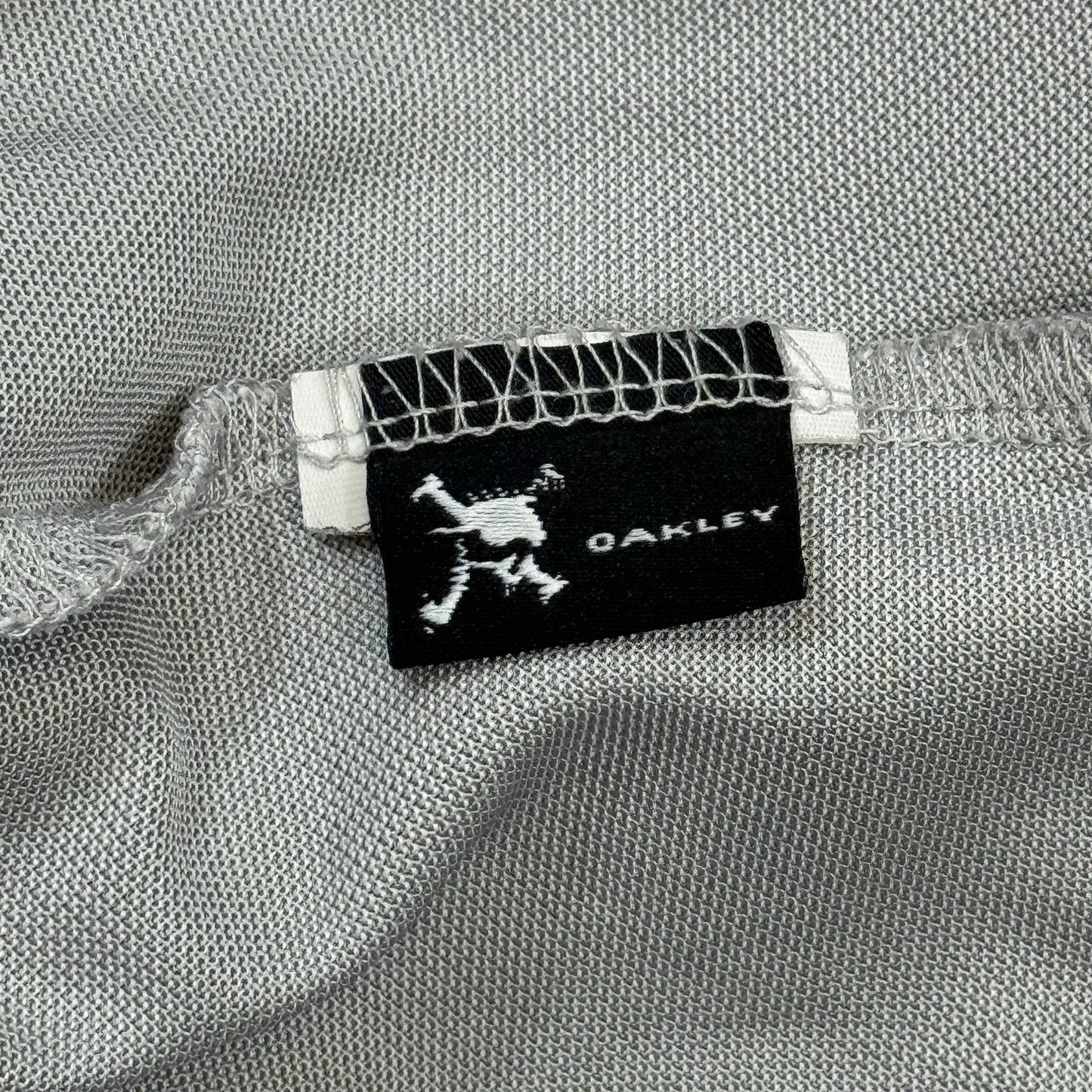 Oakley Velocity Golf Polo Shirt mens Large Stone Gray Performance Top