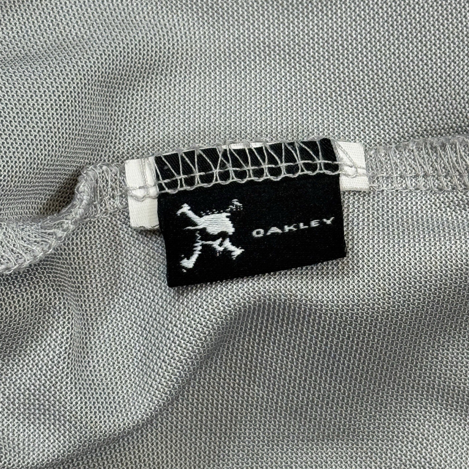 Oakley Velocity Golf Polo Shirt mens Large Stone Gray Performance Top