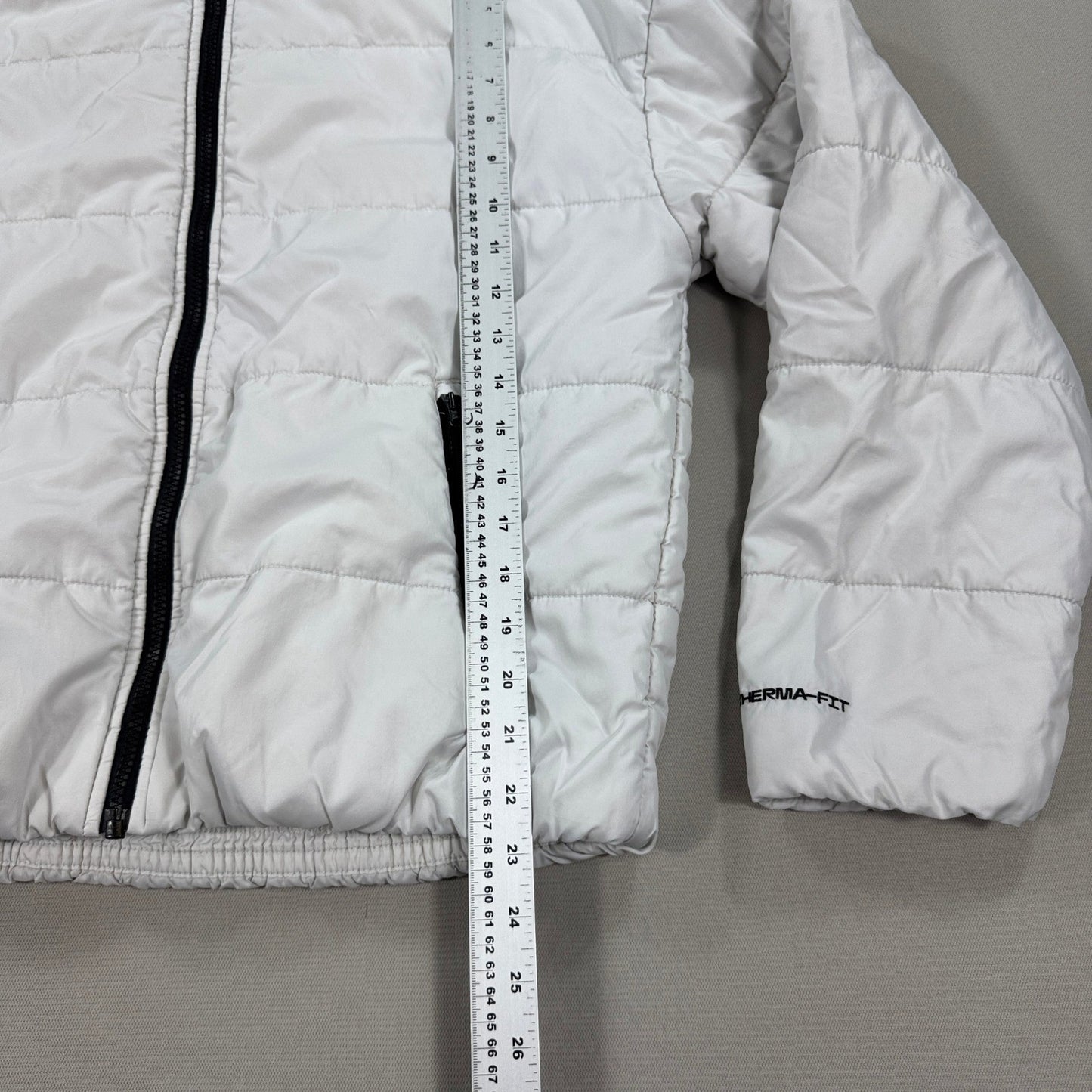 Nike Therma FIT Hooded Puffer Jacket Mens Small Full Zip Padded Lightweight Coat