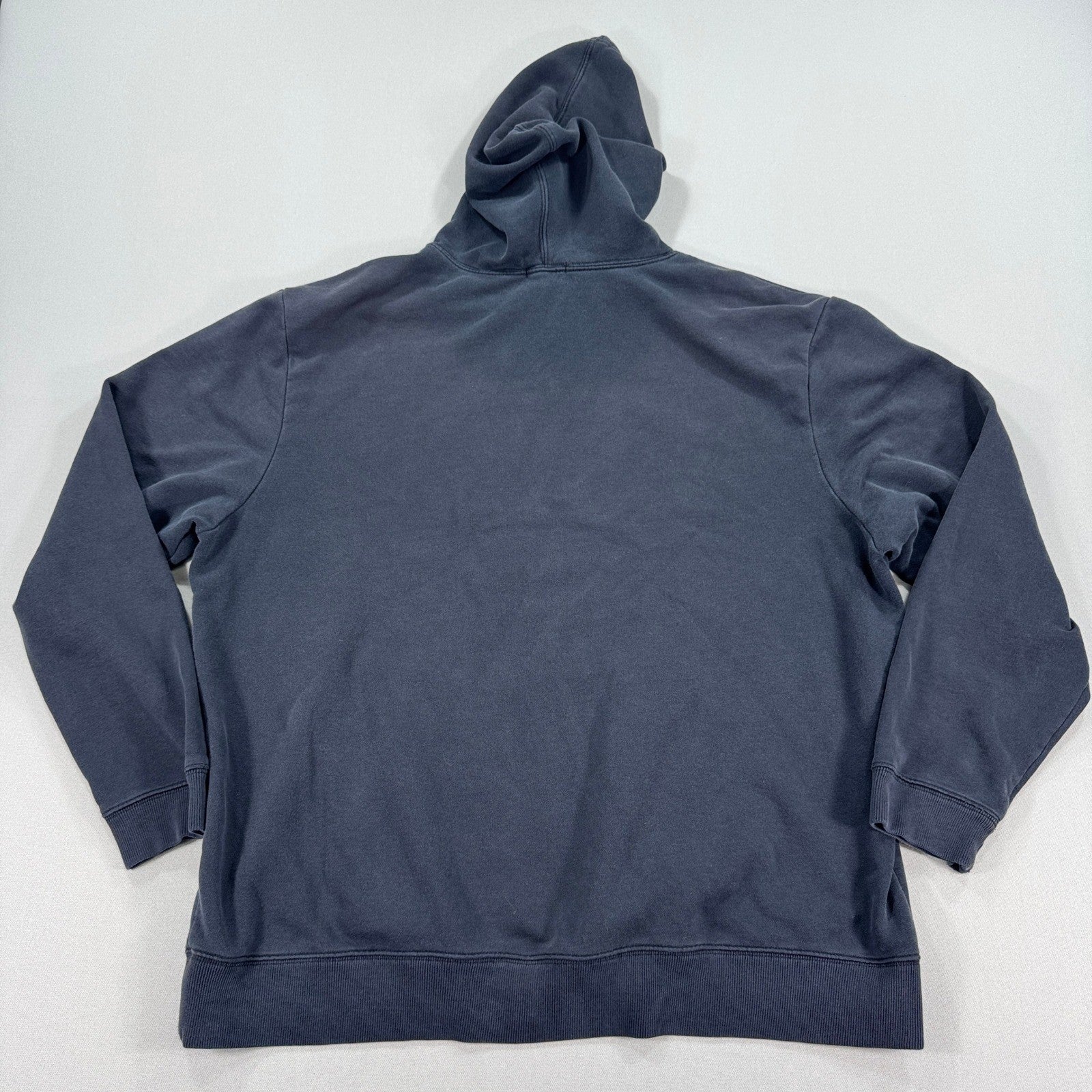 GAP Hoodie mens 2XL Gray Logo Spell Out Pullover Sweatshirt Casual Comfy