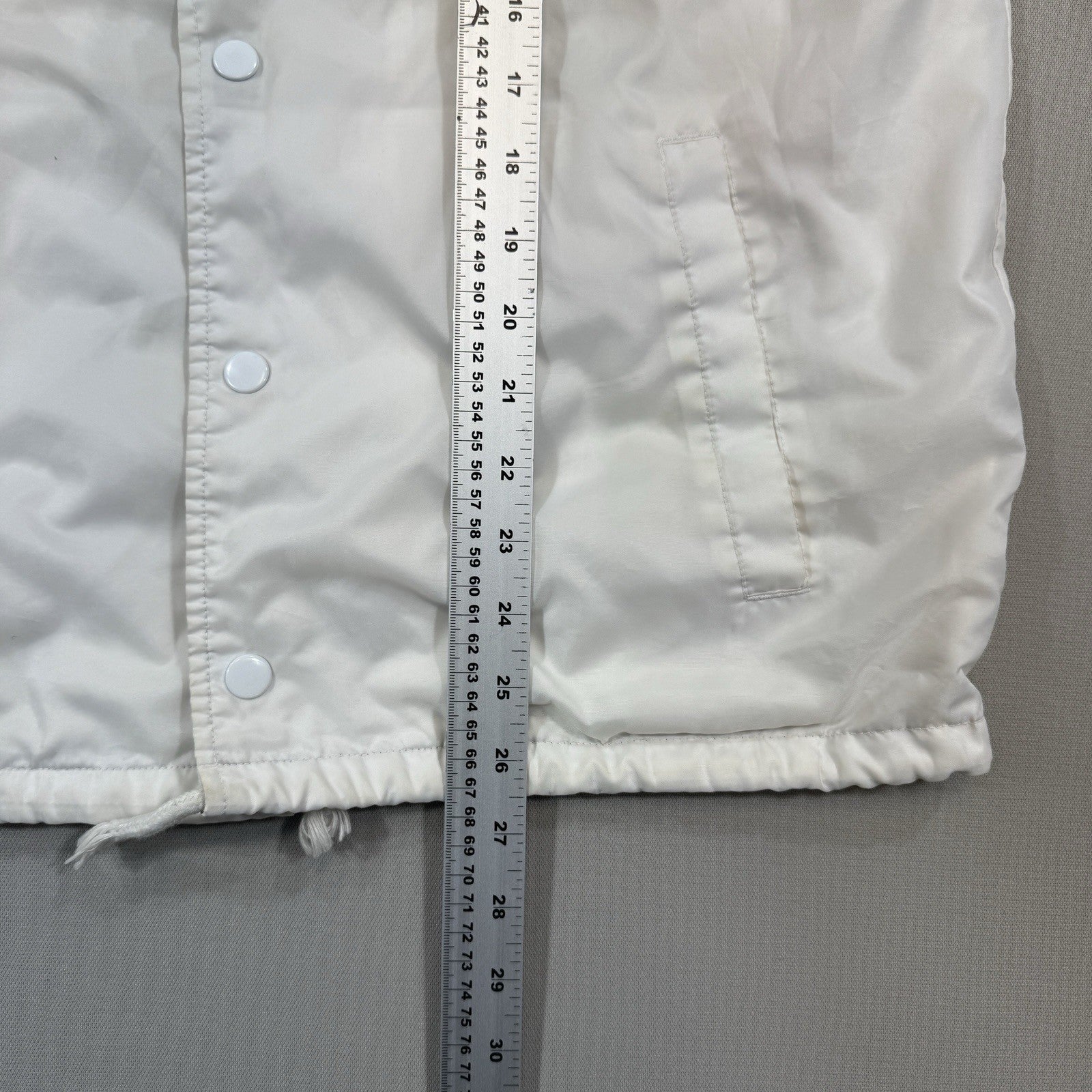 Champion Life West Breaker Edition Coaches Jacket mens Medium White Button Up