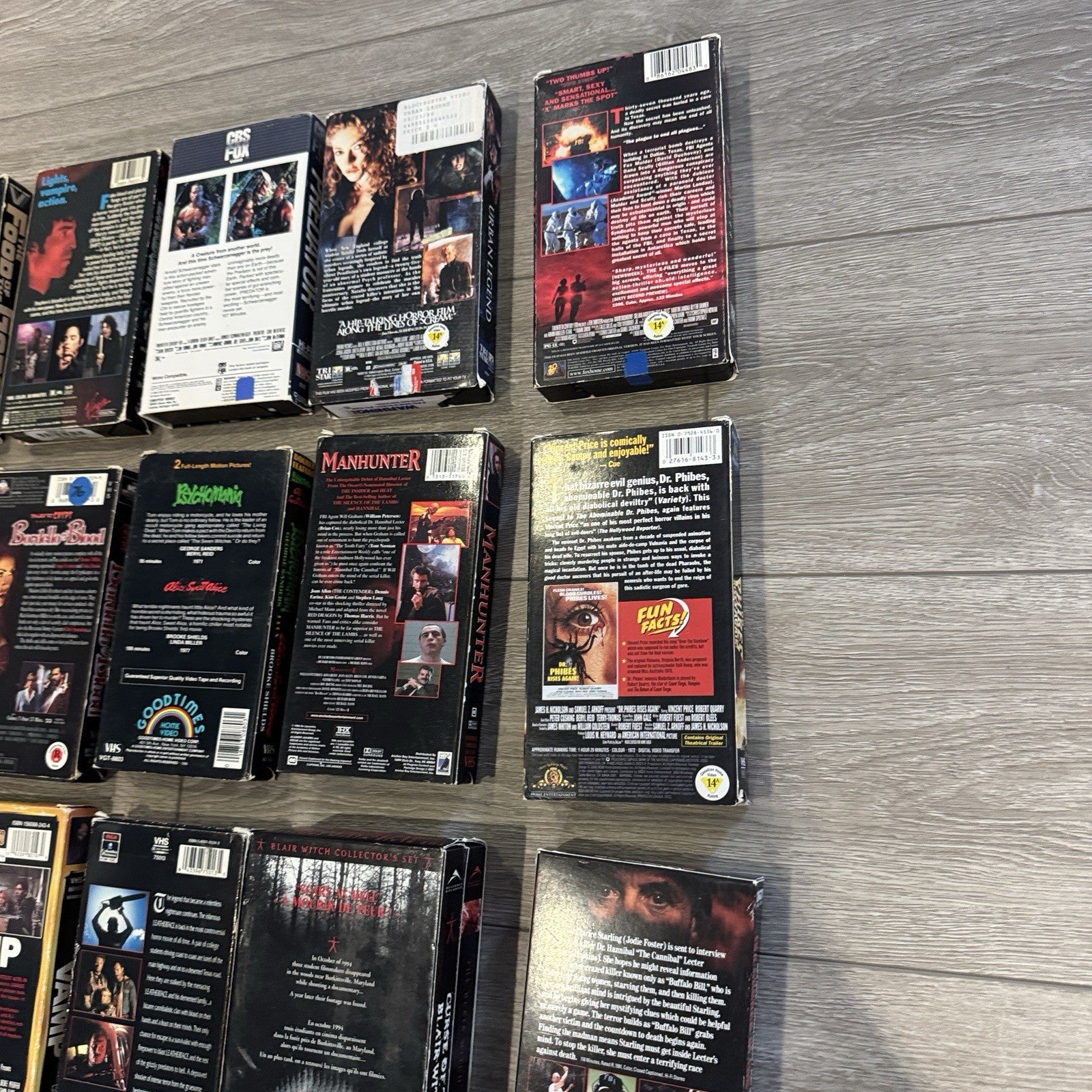 Horror VHS classics Lot Of 30 With Many Grails - Boarding House Jason And More
