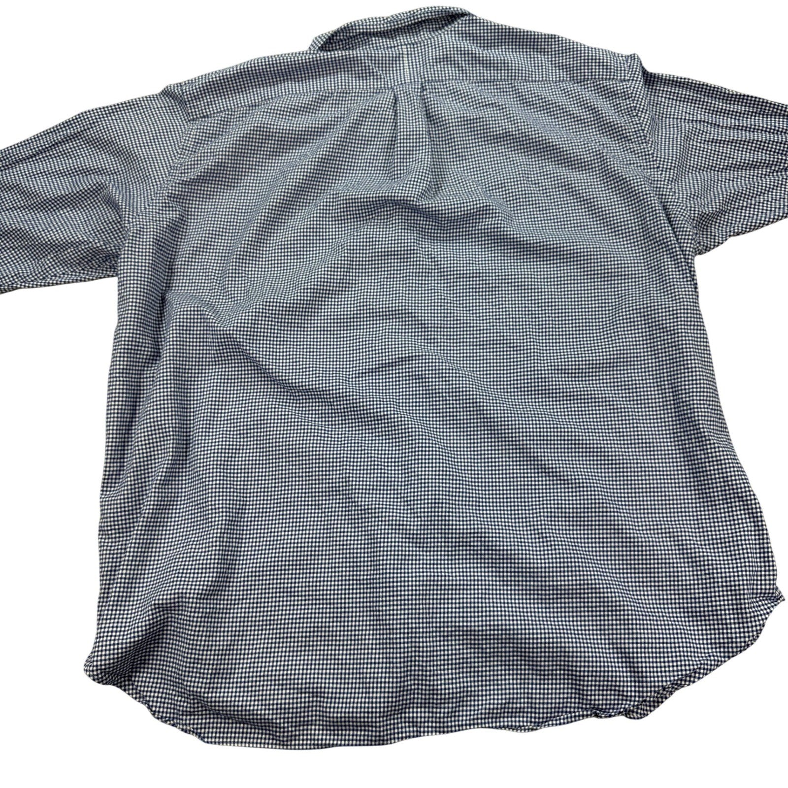 Ralph Lauren Shirt Gingham Button Down Long Sleeve mens 4XLT Blue Classic Fit