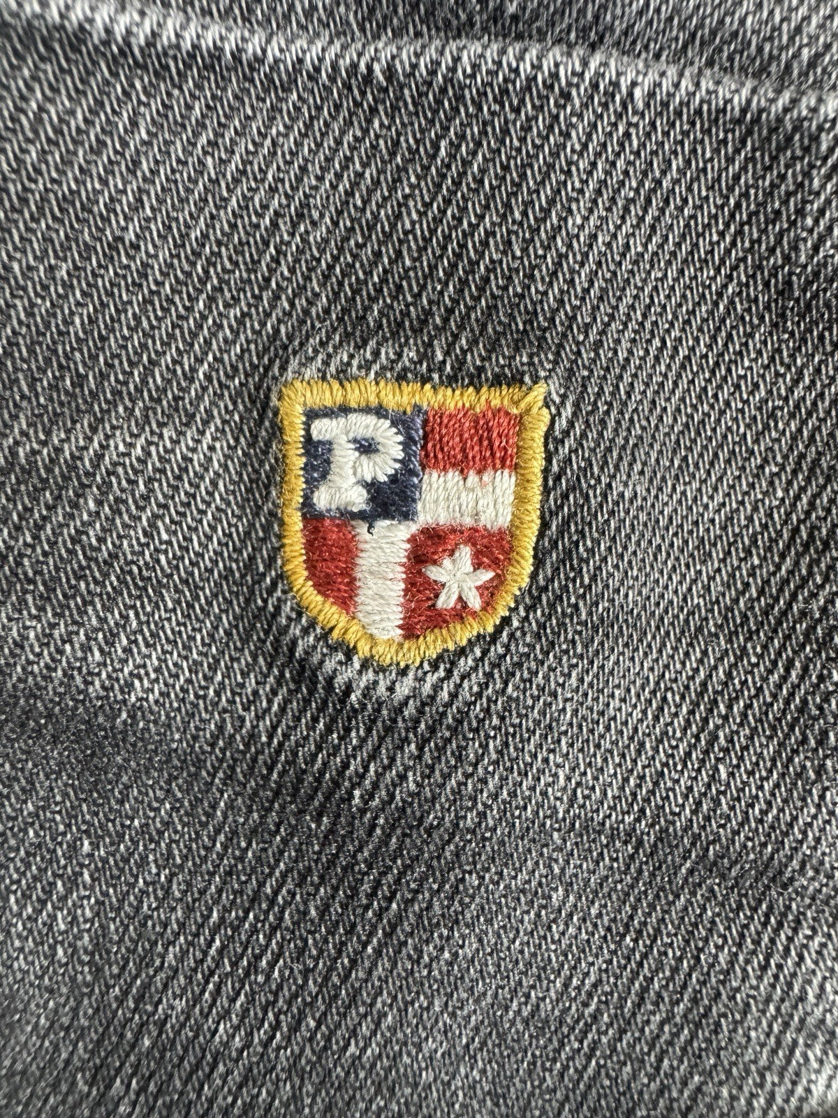 US Polo Assn. Delta Embroidered Black Slim Jeans Dark Wash Mens 34x33