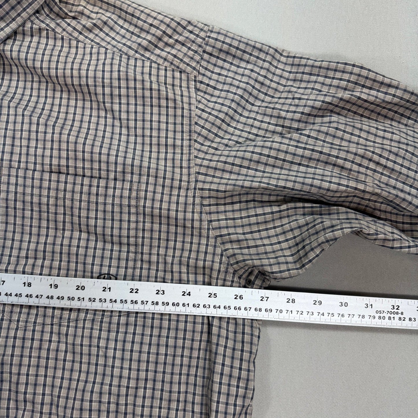 Ariat Pro Series Button Down Shirt mens 2XL Plaid Checkered Long Sleeve