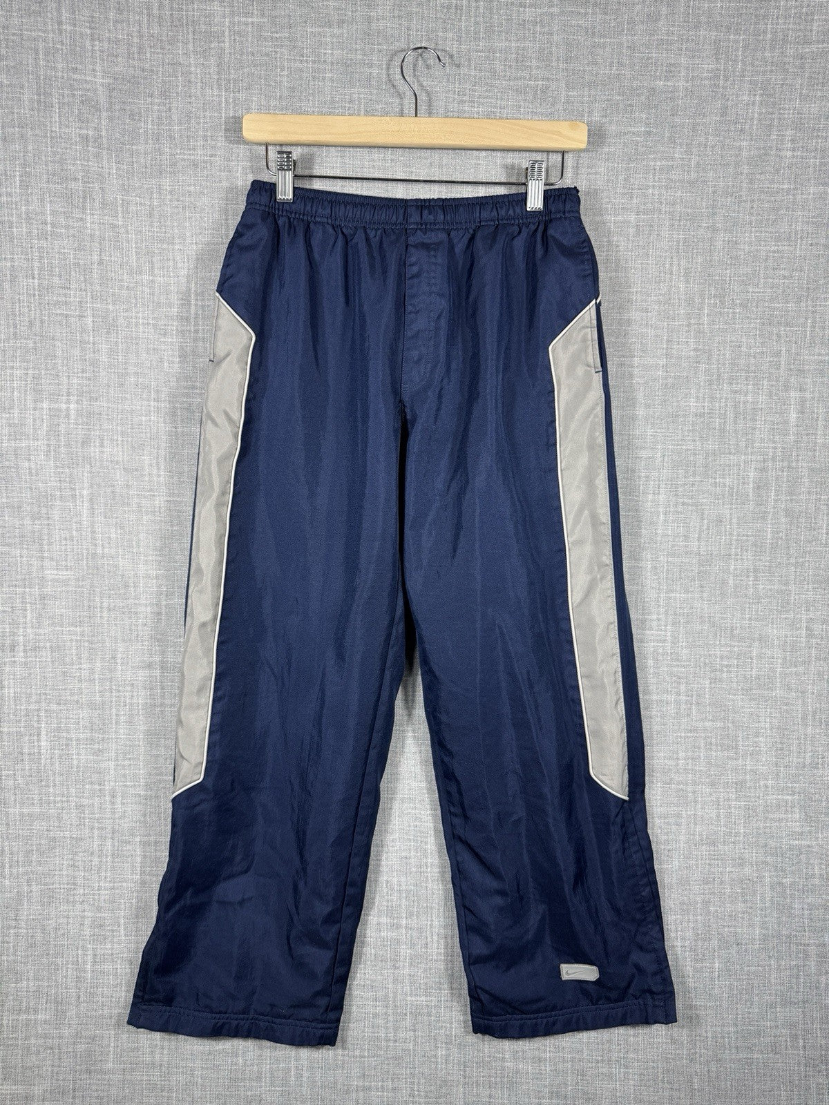 Vintage Nike Track Pants Blue Baggy Y2K Size Large 14-16 youth