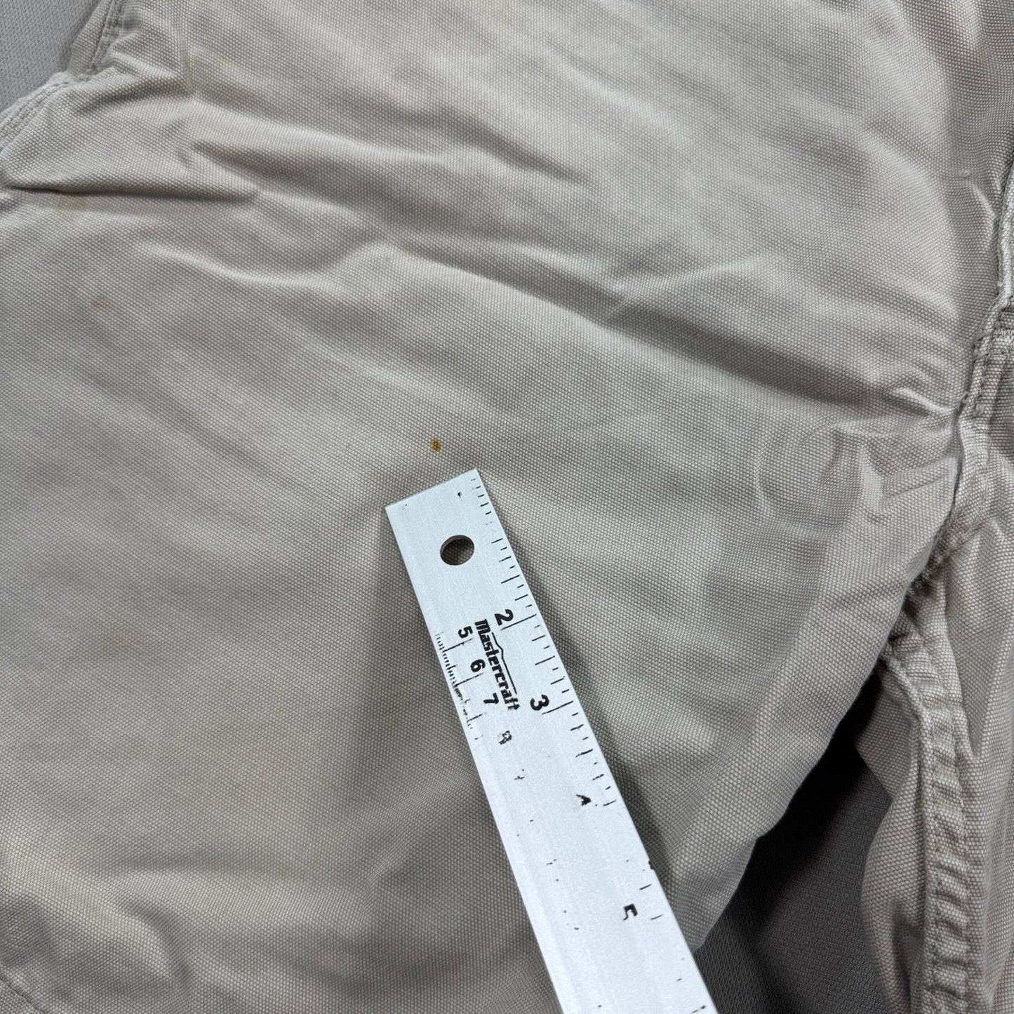 Carhartt Relaxed Fit Tan Canvas Work Shorts mens 34 Rugged Heavy Duty Outdoor