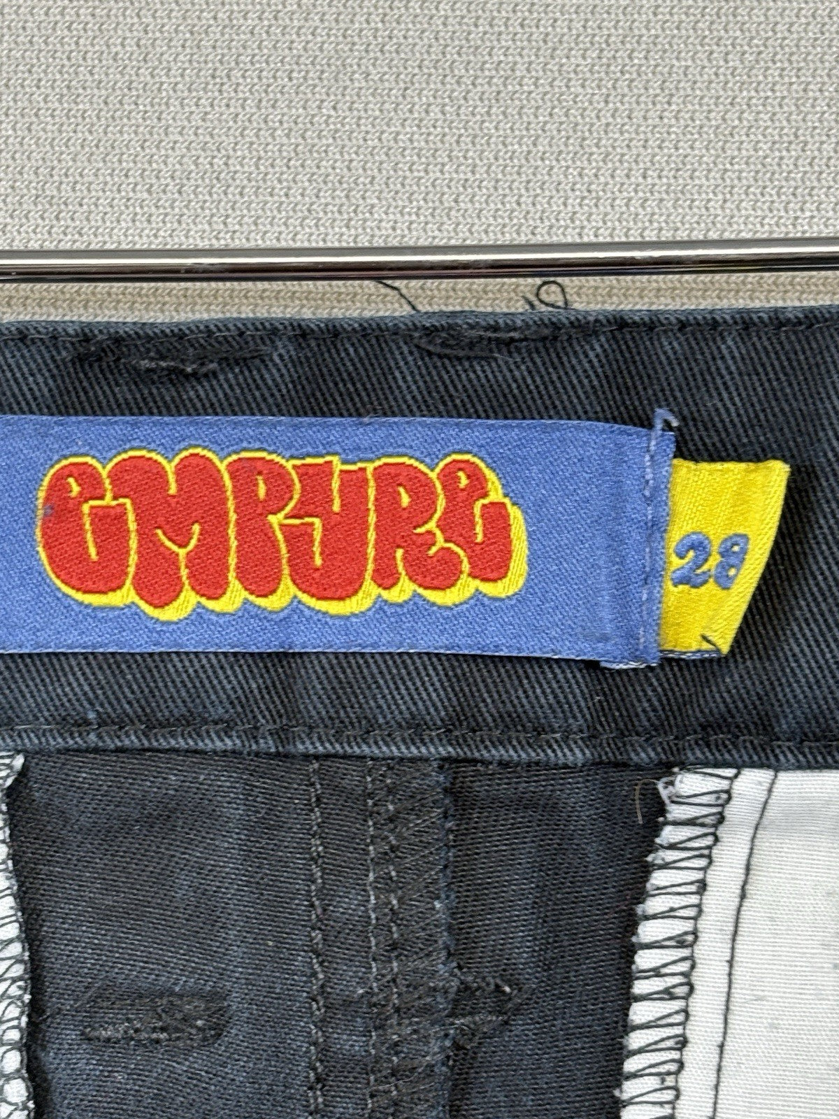 Empyre Pants Cargo mens 28 Relaxed Fit Straight Black Pants Adjustable Waist