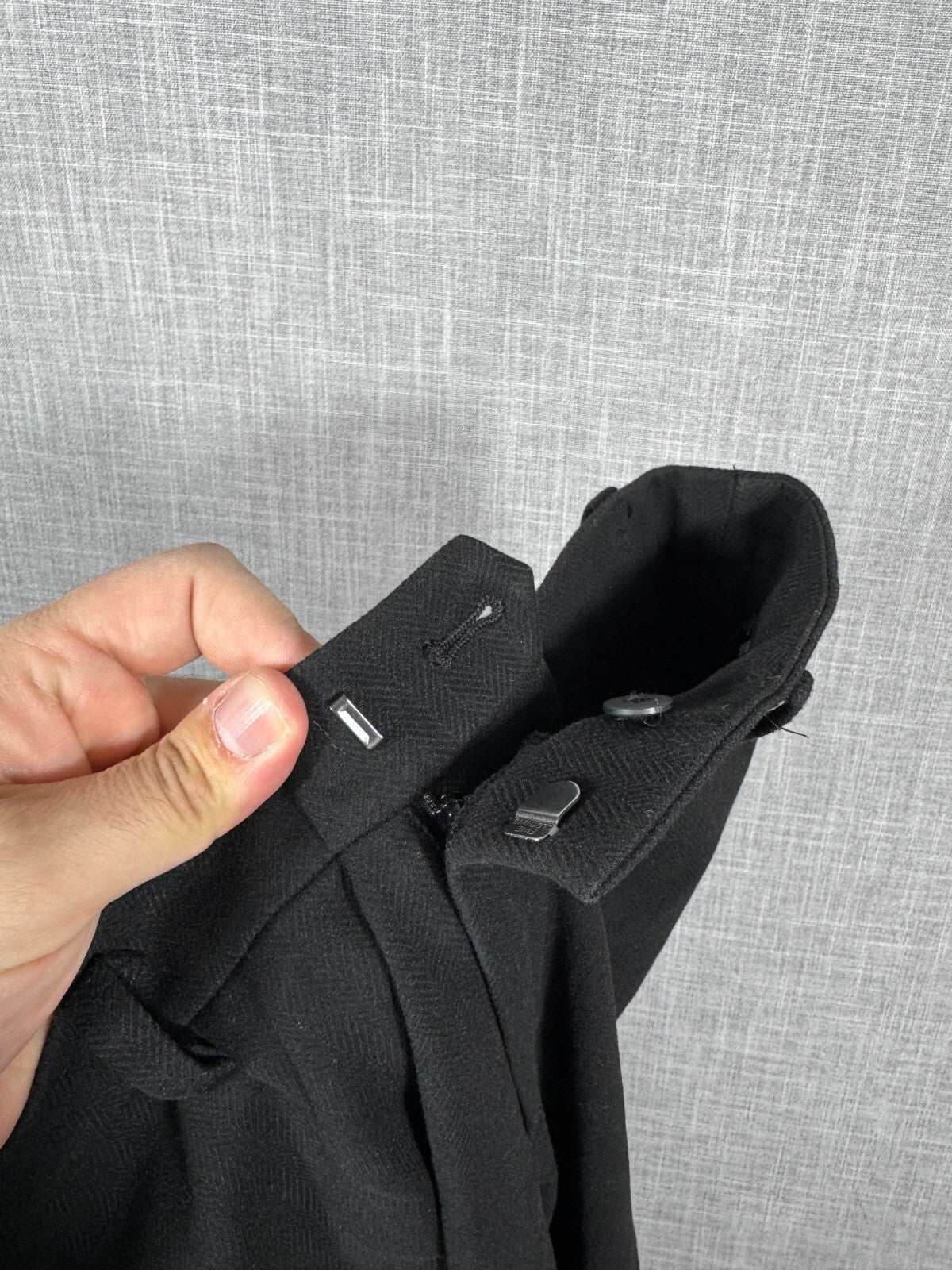 Uniqlo Womens Suit Trousers Large Black Polyester - Rayon Spandex Dress Pants