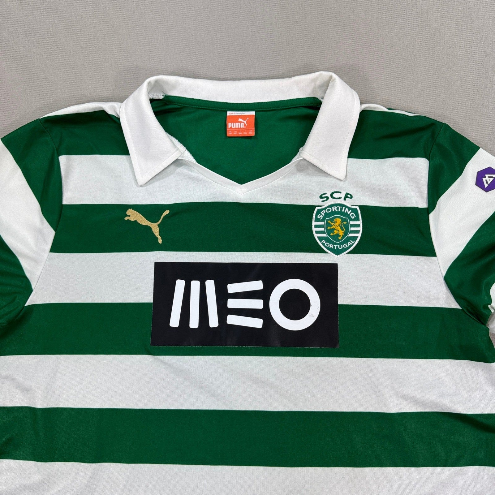 Puma Sporting Lisbon Soccer Jersey Portugal Super Bock mens 2XL Football Shirt