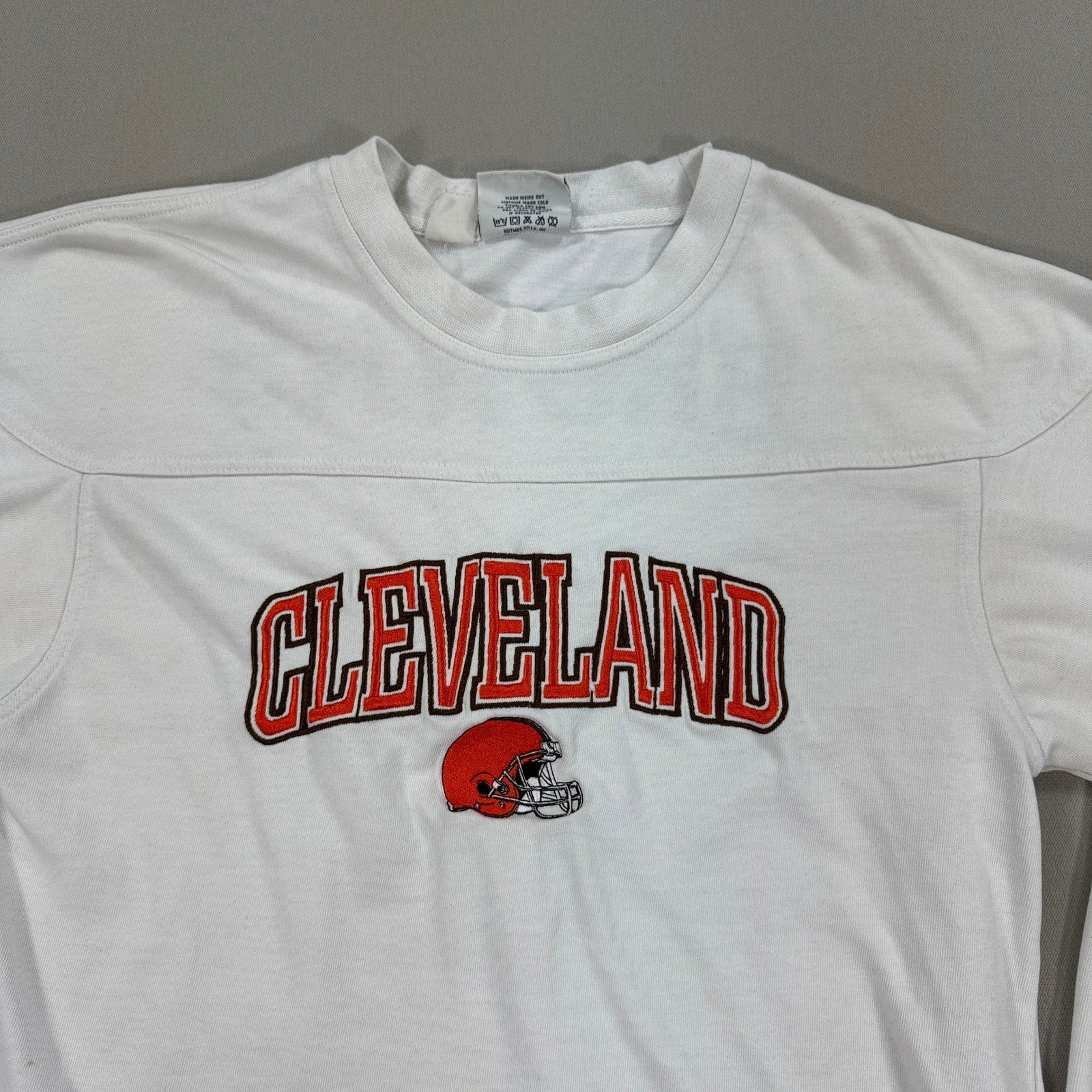 Vintage Lee Cleveland Browns Home NFL Football T-Shirt Sports mens Medium White