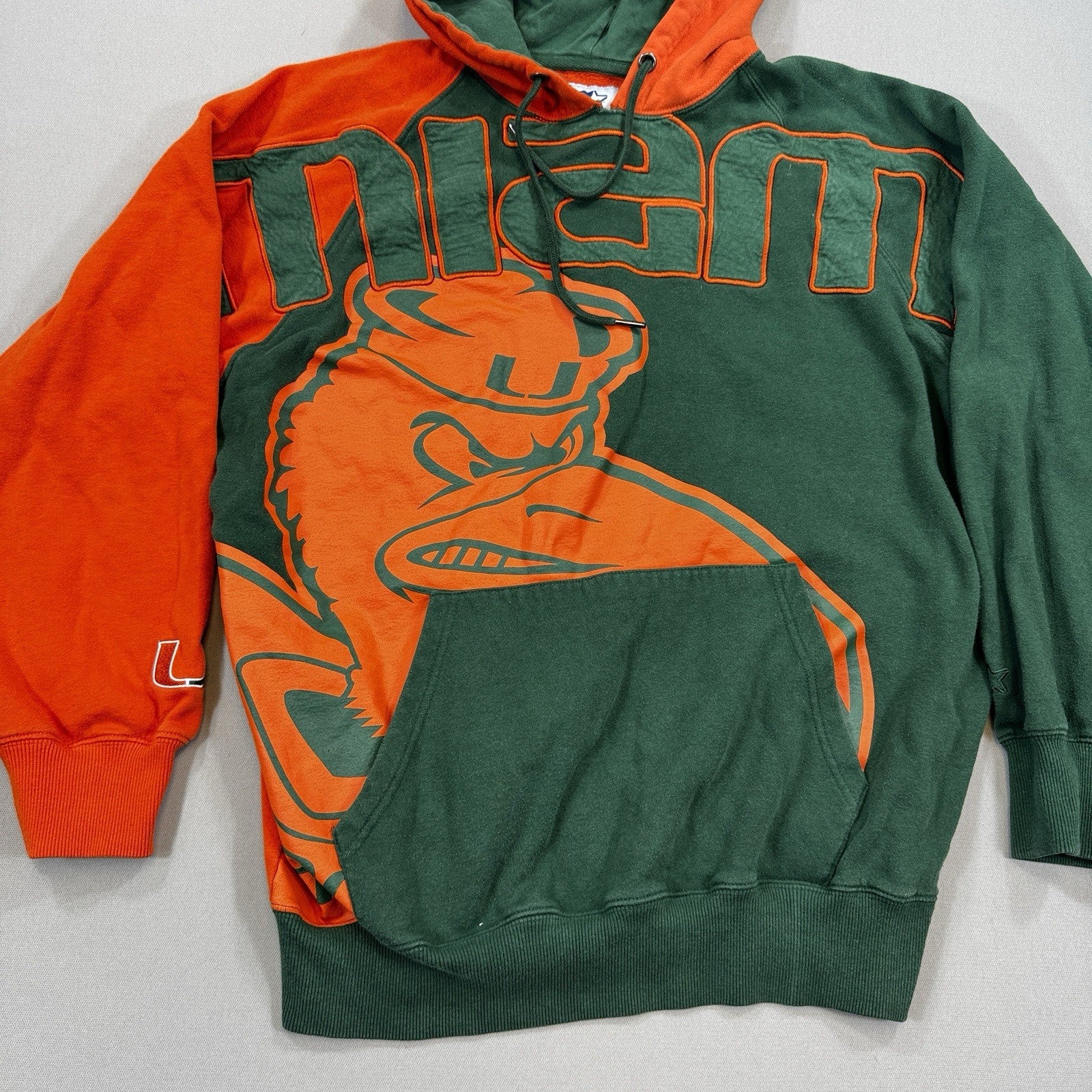 Miami Hurricanes Starter Sebastian The Ibis Sweatshirt Embroidered - Men’s Large