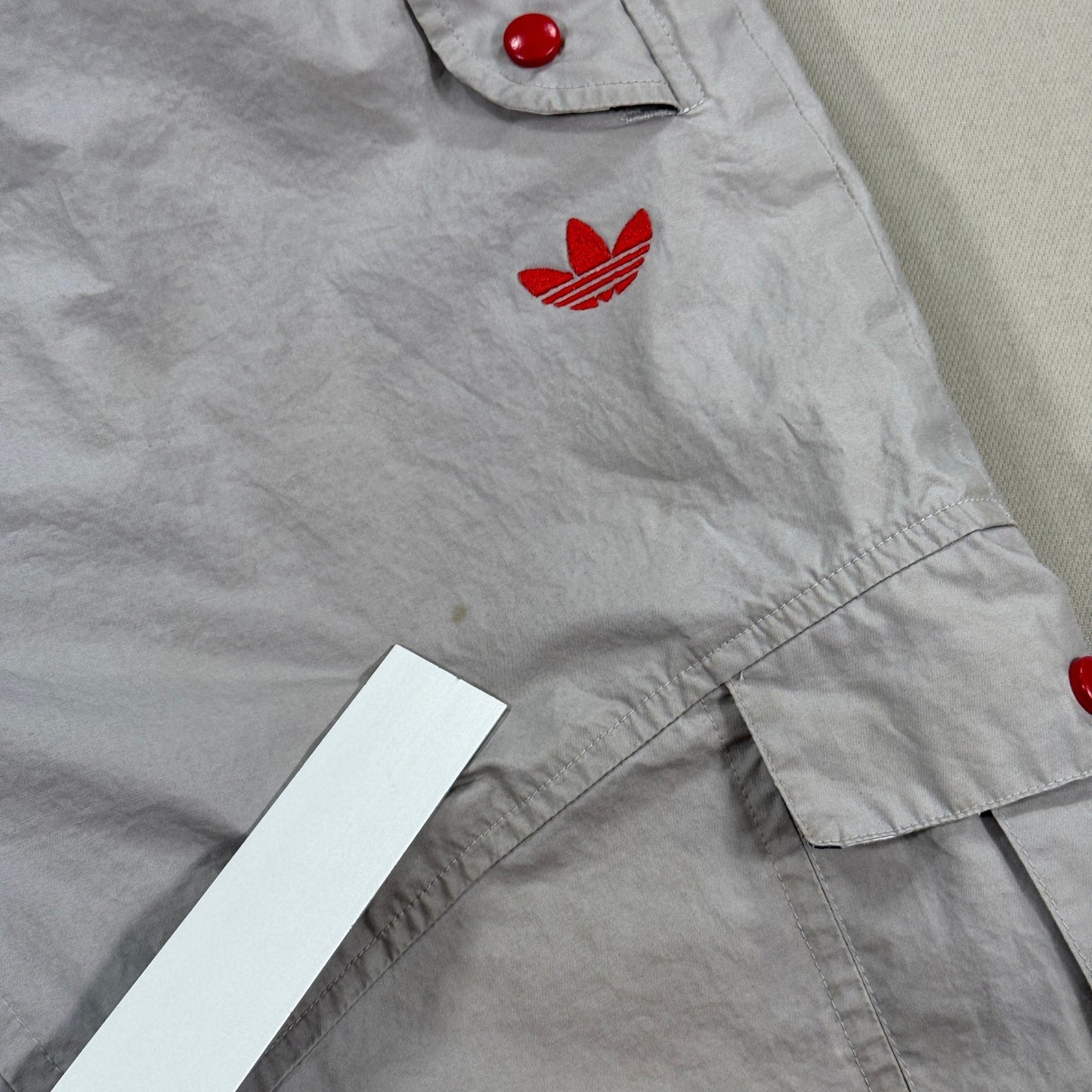 Vintage Adidas High Ribbed Cuffs Pants mens XL Cargo Pockets Y2K