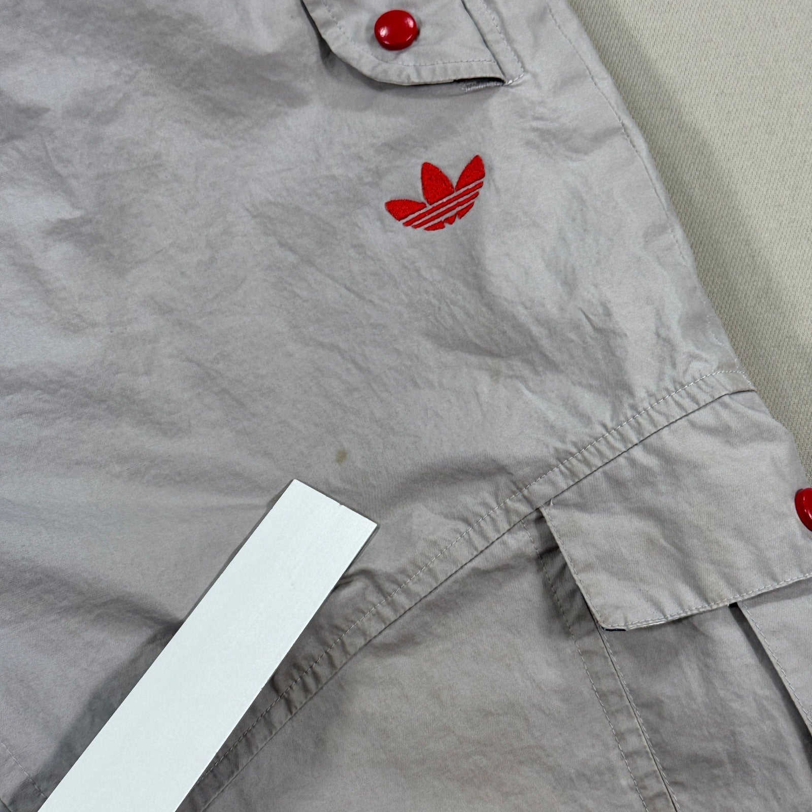 Vintage Adidas High Ribbed Cuffs Pants mens XL Cargo Pockets Y2K