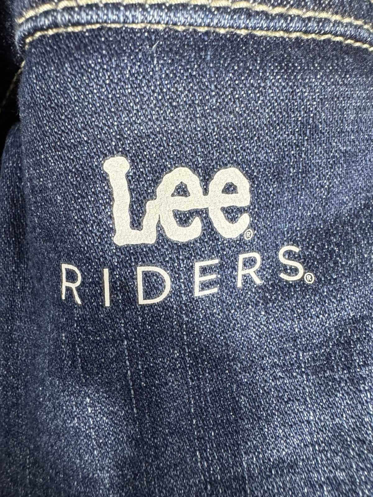 Lee Riders Women’s Jean Denim Jacket Button Down Country Rodeo Size Large