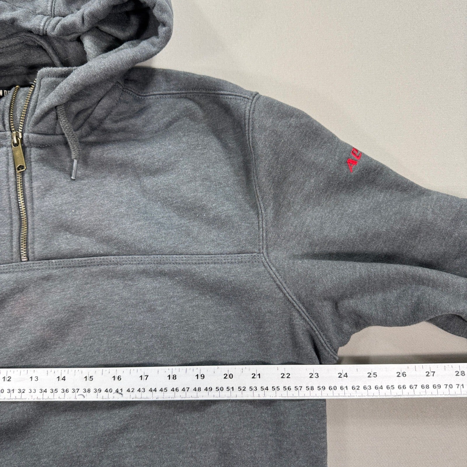 Carhartt Rain Defender Hoodie Loose Fit Quarter Zip Fleece Lined mens L ts0617