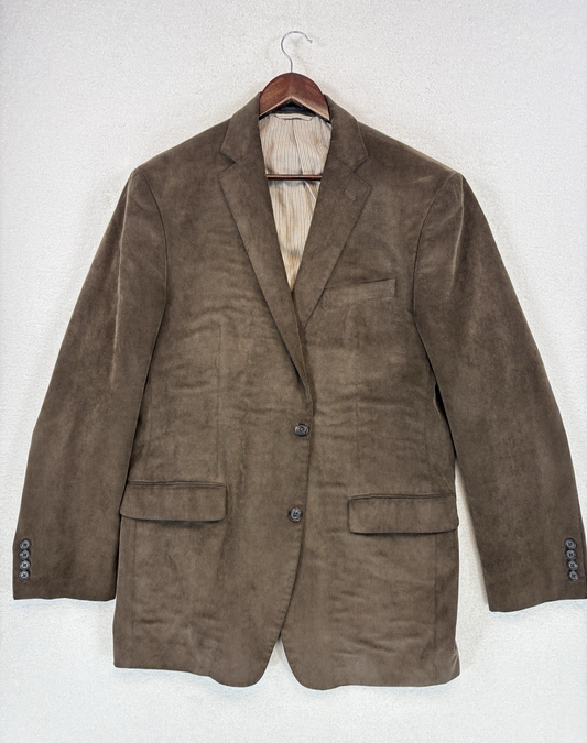 Vintage Lauren Ralph Lauren Mens Size 46R Brown Corduroy Tailored Sports Blazer